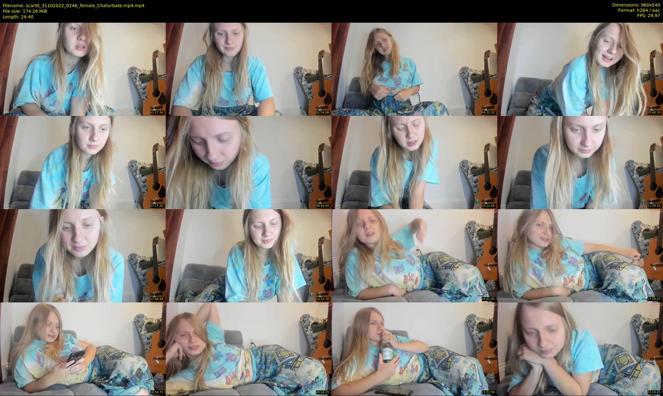 scartit — 25 minute Chaturbate female cam show recording, 480p, Oct 31, 2022