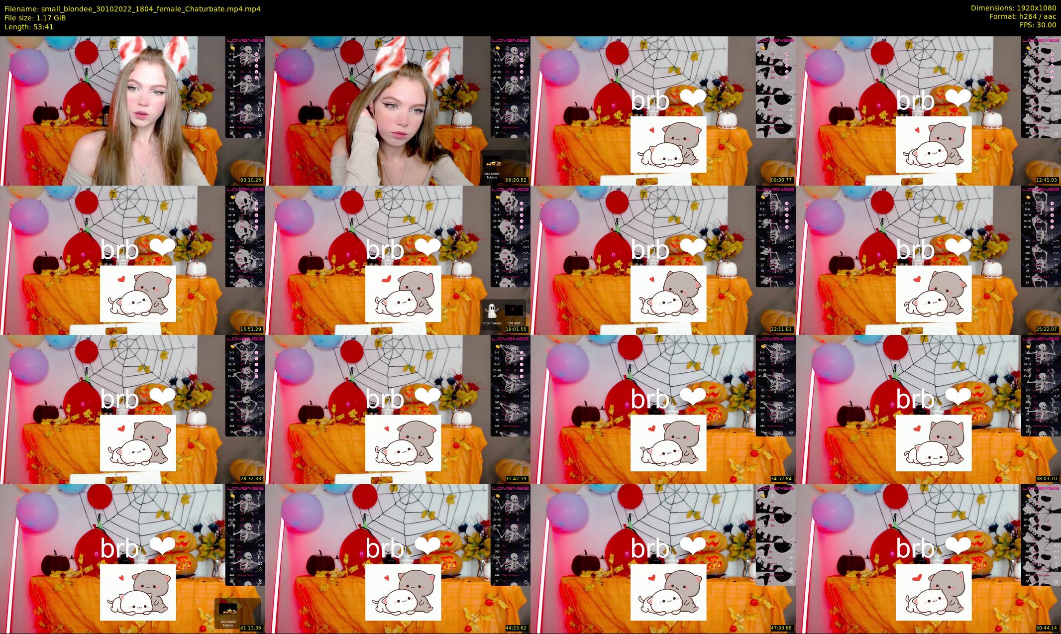 small_blondee — 54 minute Chaturbate female cam show recording, 1080p, Oct 30, 2022
