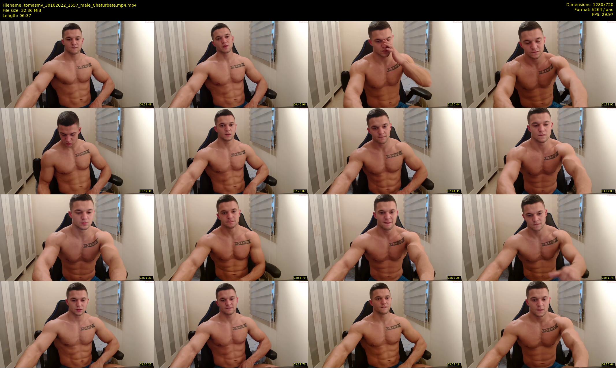 tomasmv — 7 minute Chaturbate male cam show recording, 720p, Oct 30, 2022