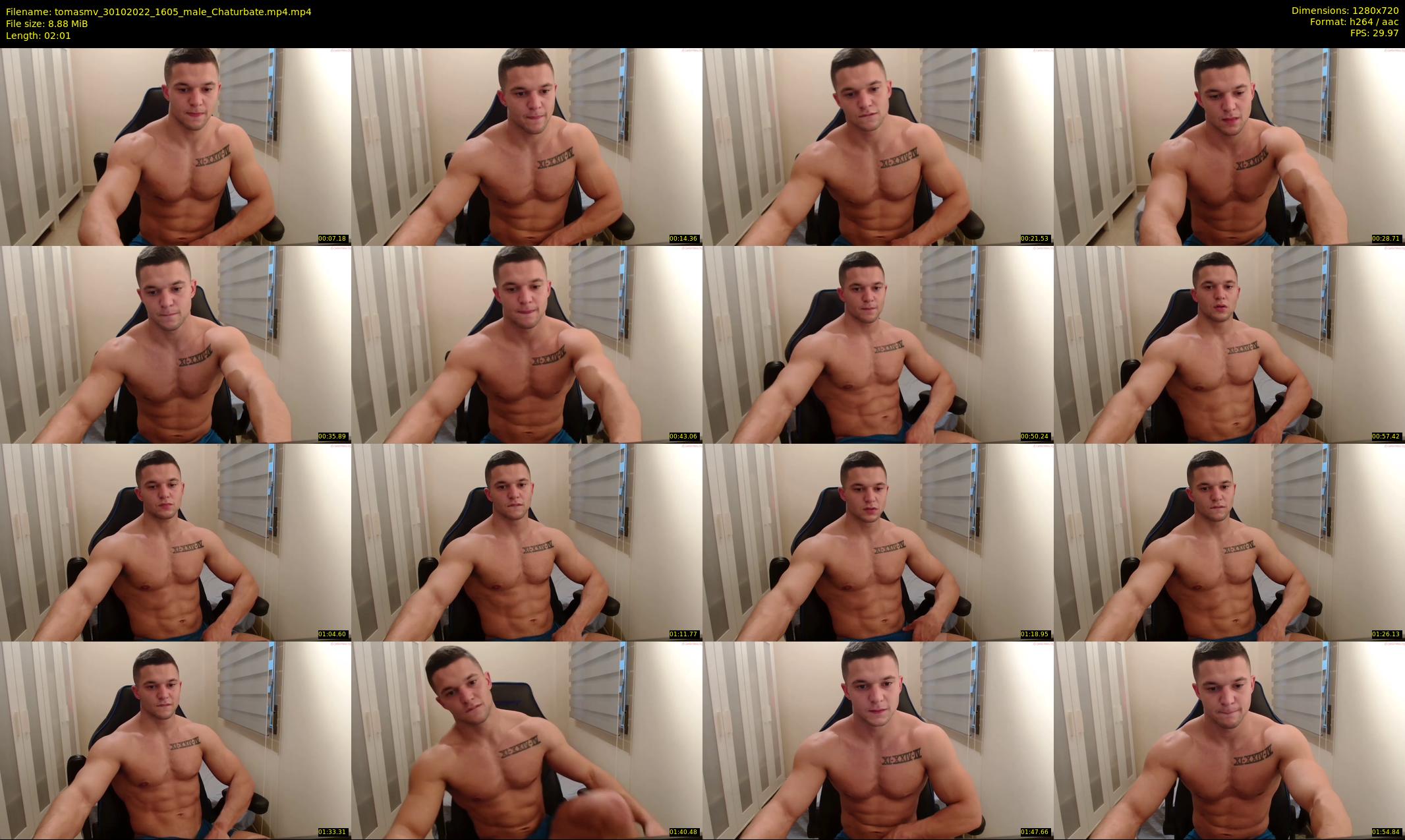 tomasmv — 3 minute Chaturbate male cam show recording, 720p, Oct 30, 2022