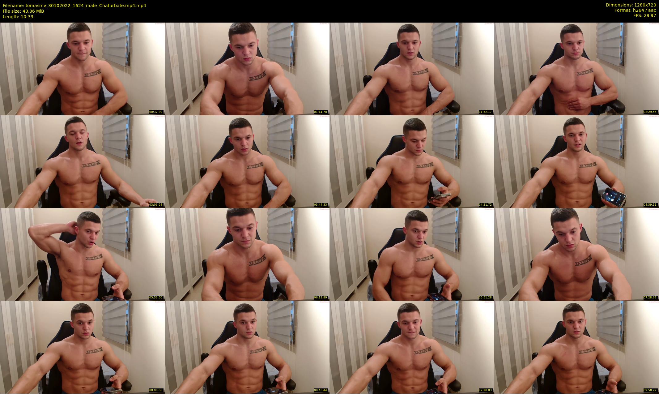 tomasmv — 11 minute Chaturbate male cam show recording, 720p, Oct 30, 2022