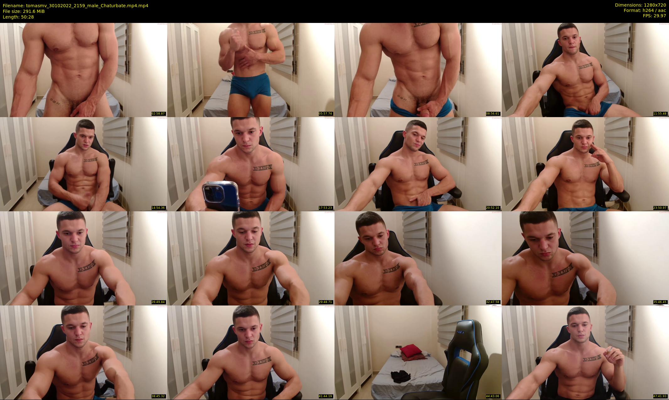 tomasmv — 51 minute Chaturbate male cam show recording, 720p, Oct 30, 2022