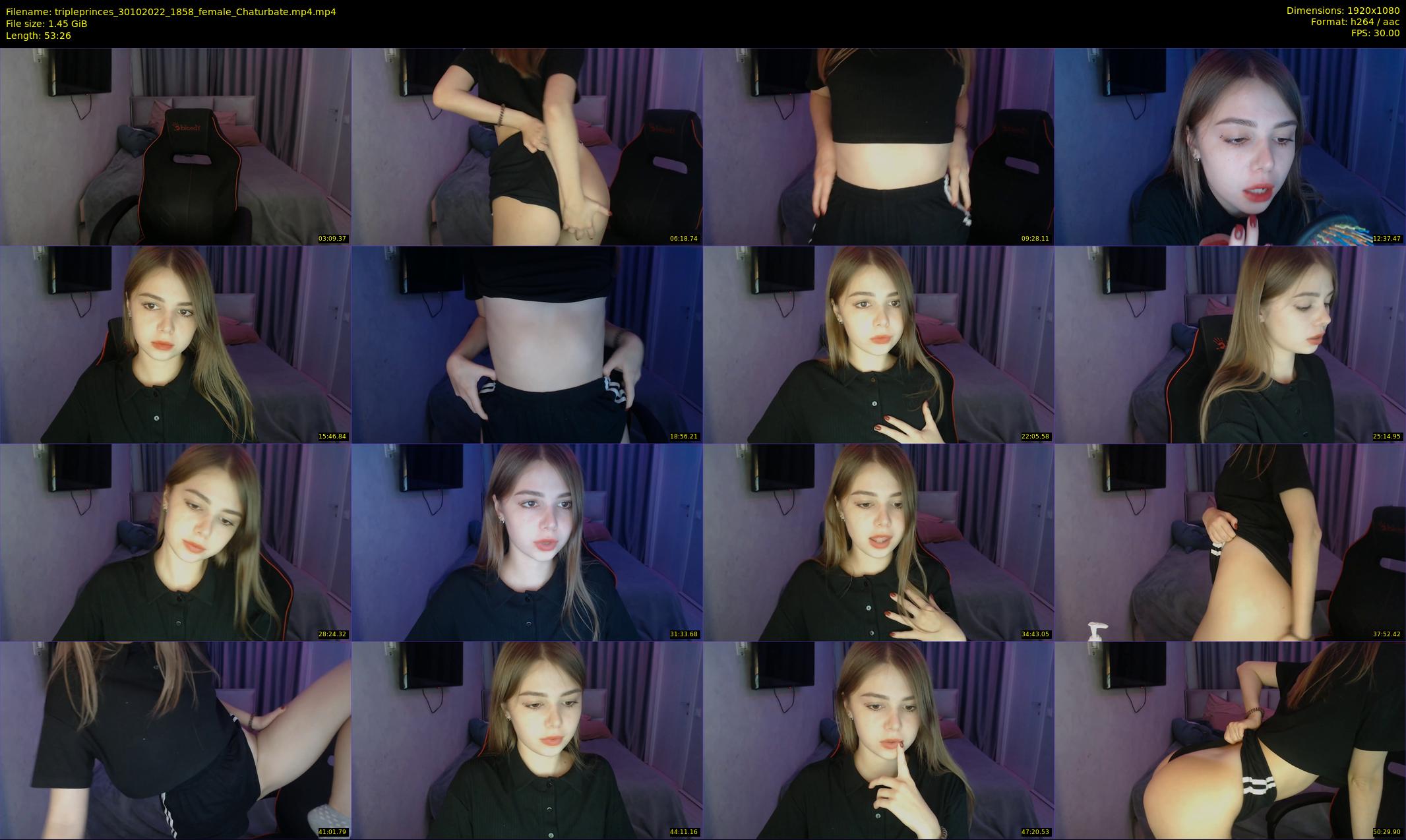 tripleprinces — 54 minute Chaturbate female cam show recording, 1080p, Oct 30, 2022