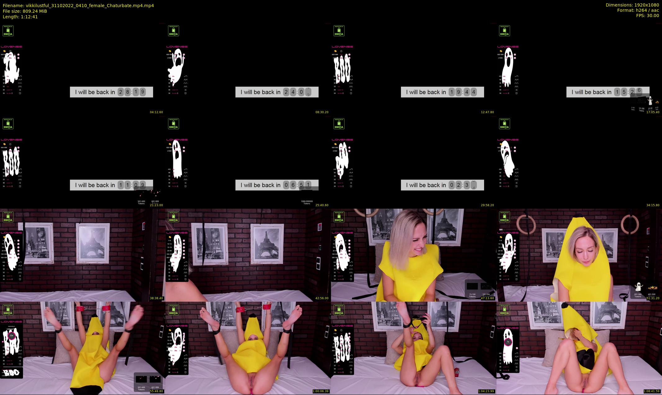 vikkilustful — 73 minute Chaturbate female cam show recording, 1080p, Oct 31, 2022