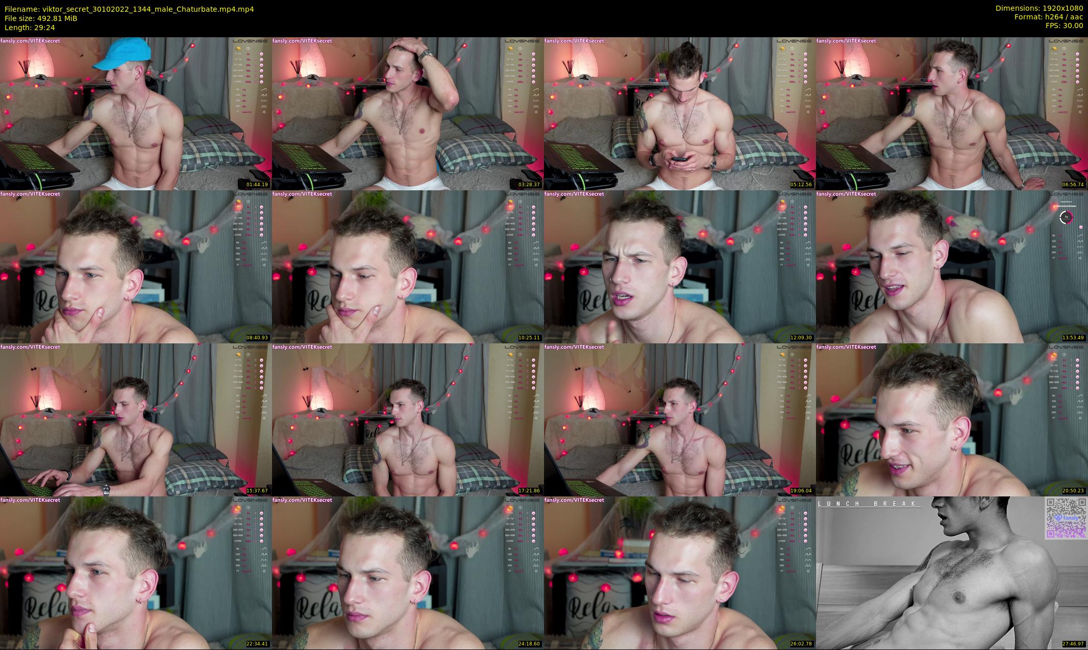 viktor_secret — 30 minute Chaturbate male cam show recording, 1080p, Oct 30, 2022
