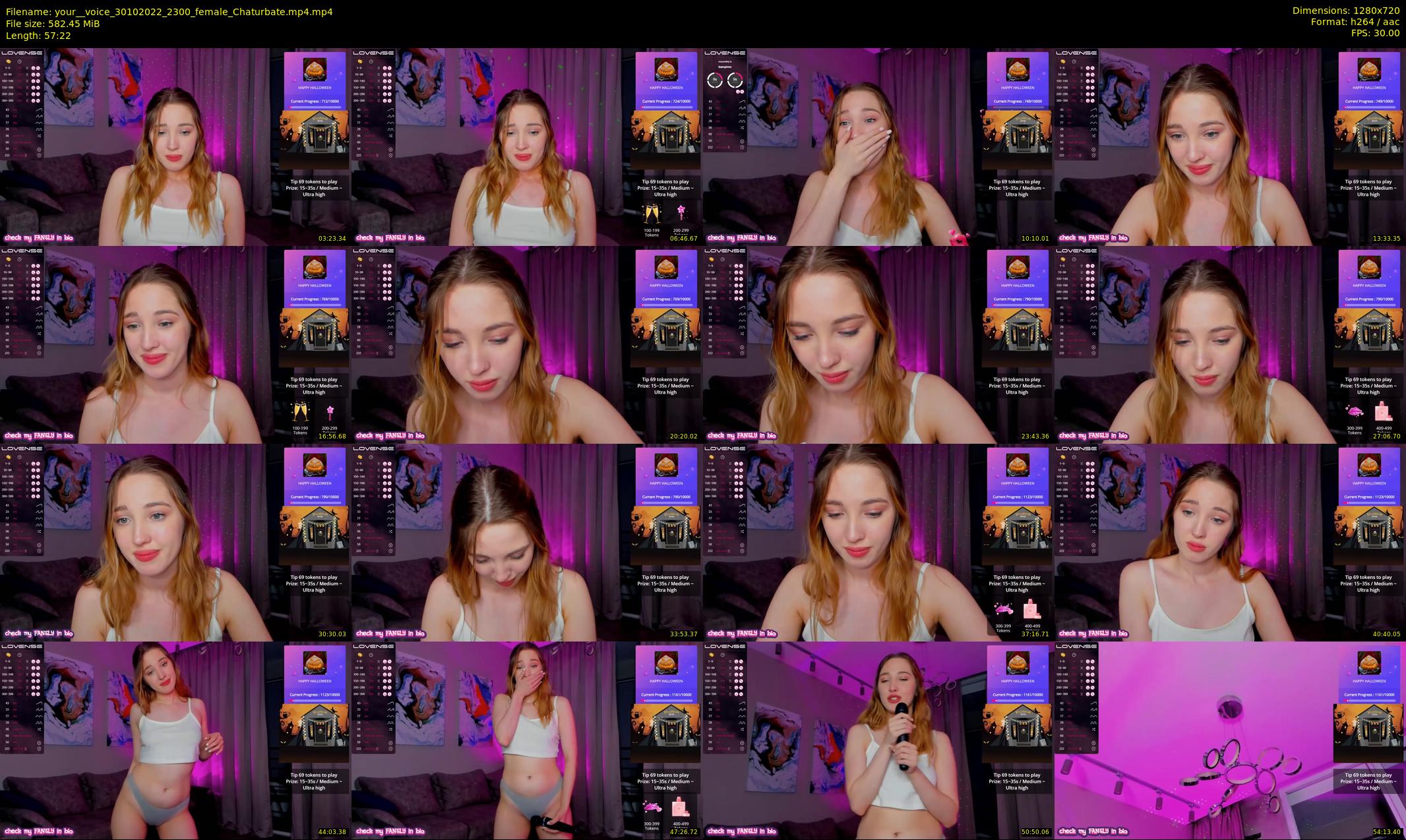 your__voice — 58 minute Chaturbate female cam show recording, 720p, Oct 30, 2022