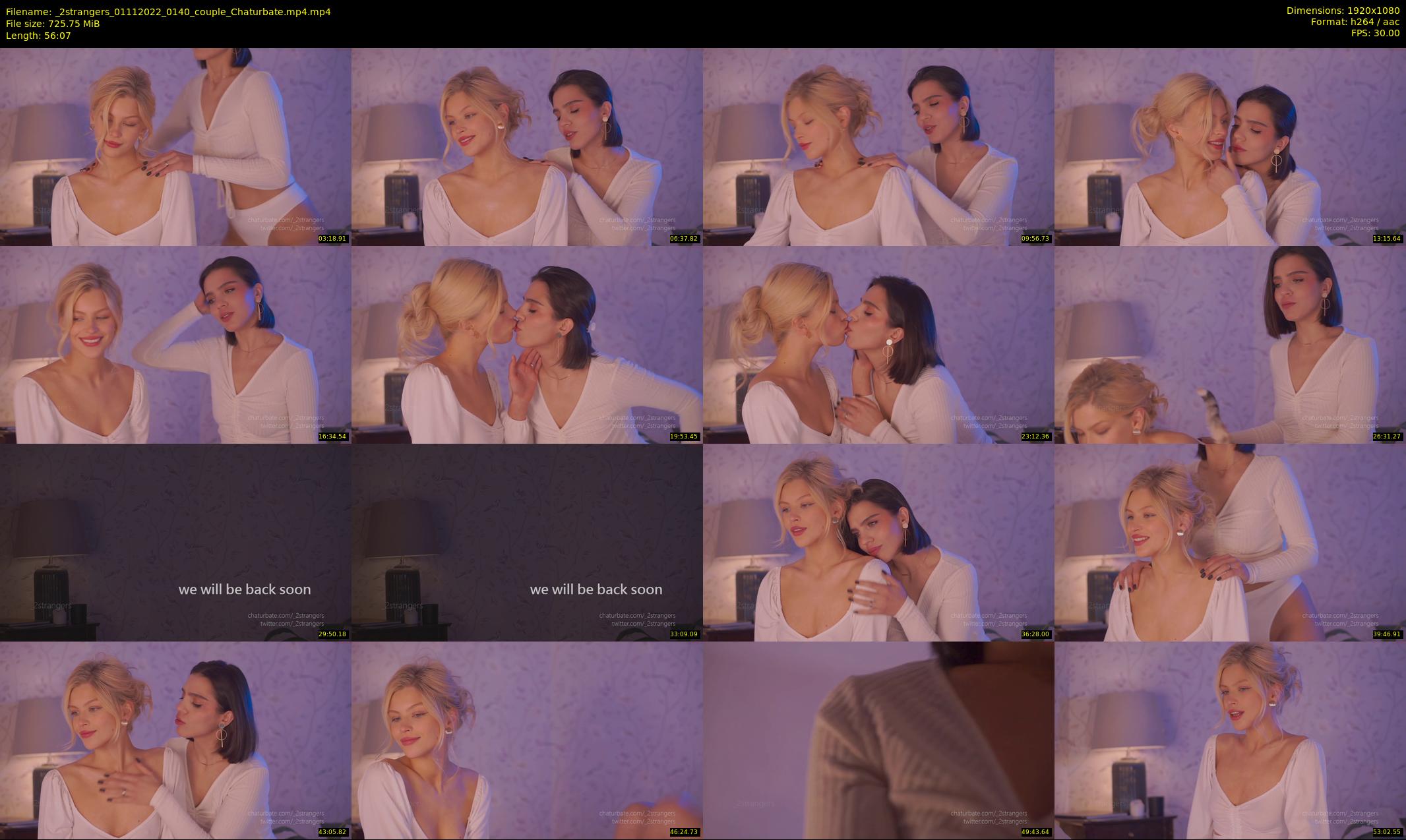 _2strangers — 57 minute Chaturbate couple cam show recording, 1080p, Nov 1, 2022