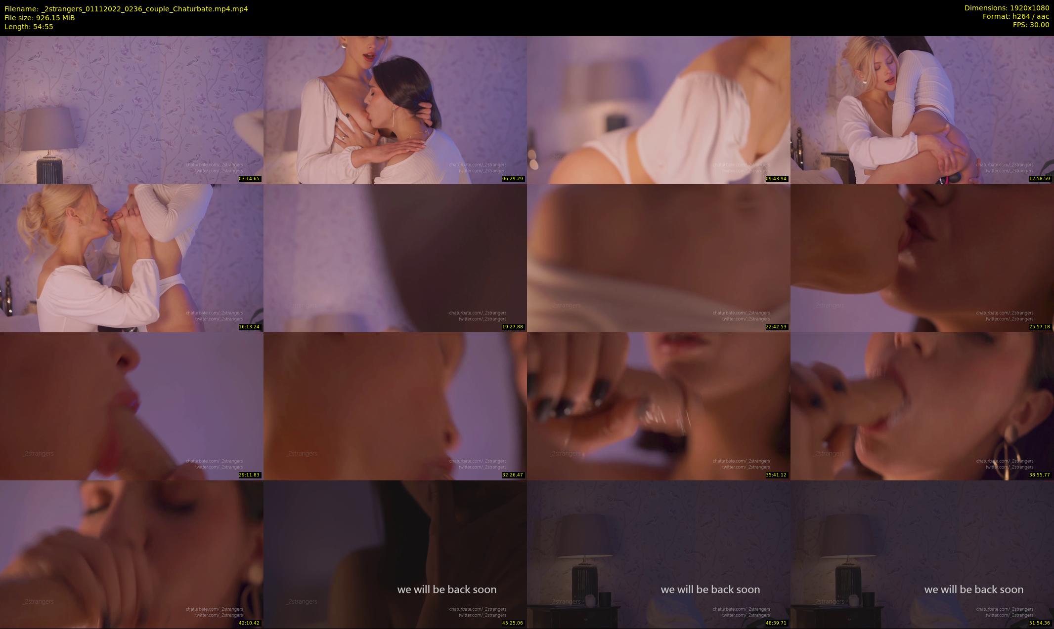 _2strangers — 55 minute Chaturbate couple cam show recording, 1080p, Nov 1, 2022
