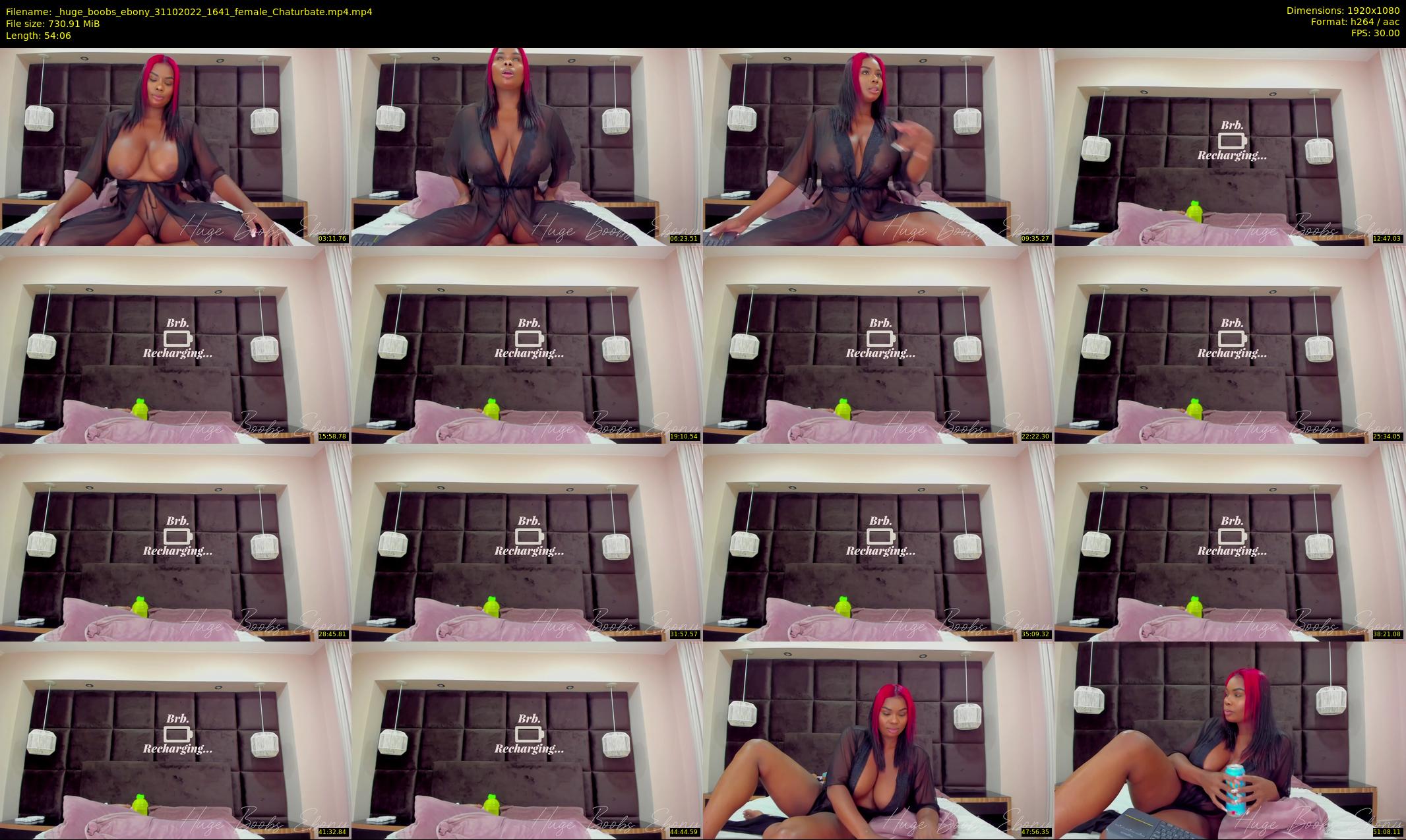 _huge_boobs_ebony — 55 minute Chaturbate female cam show recording, 1080p, Oct 31, 2022
