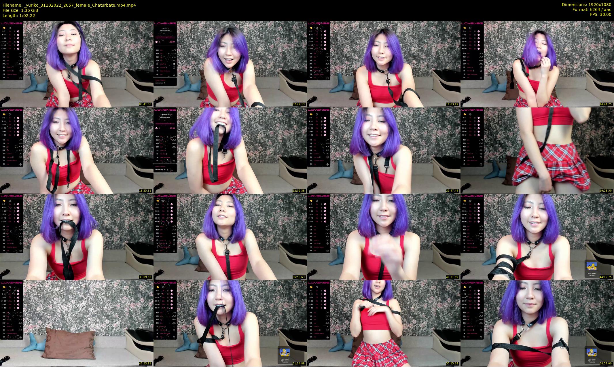 _yuriko — 63 minute Chaturbate female cam show recording, 1080p, Oct 31, 2022