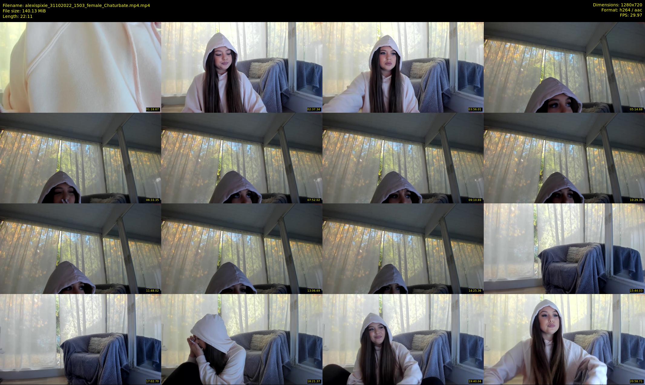 alexispixie — 23 minute Chaturbate female cam show recording, 720p, Oct 31, 2022