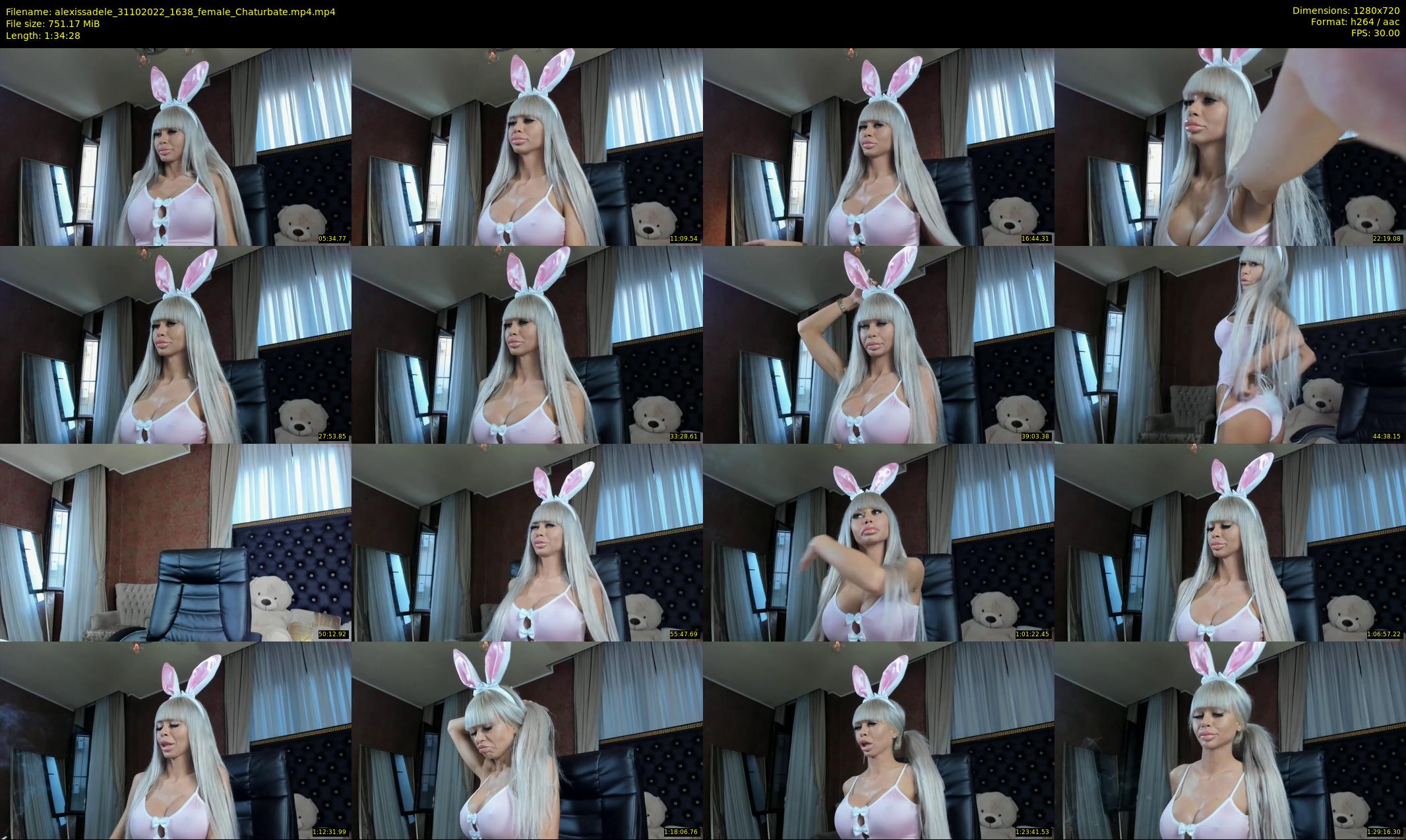 alexissadele — 95 minute Chaturbate female cam show recording, 720p, Oct 31, 2022