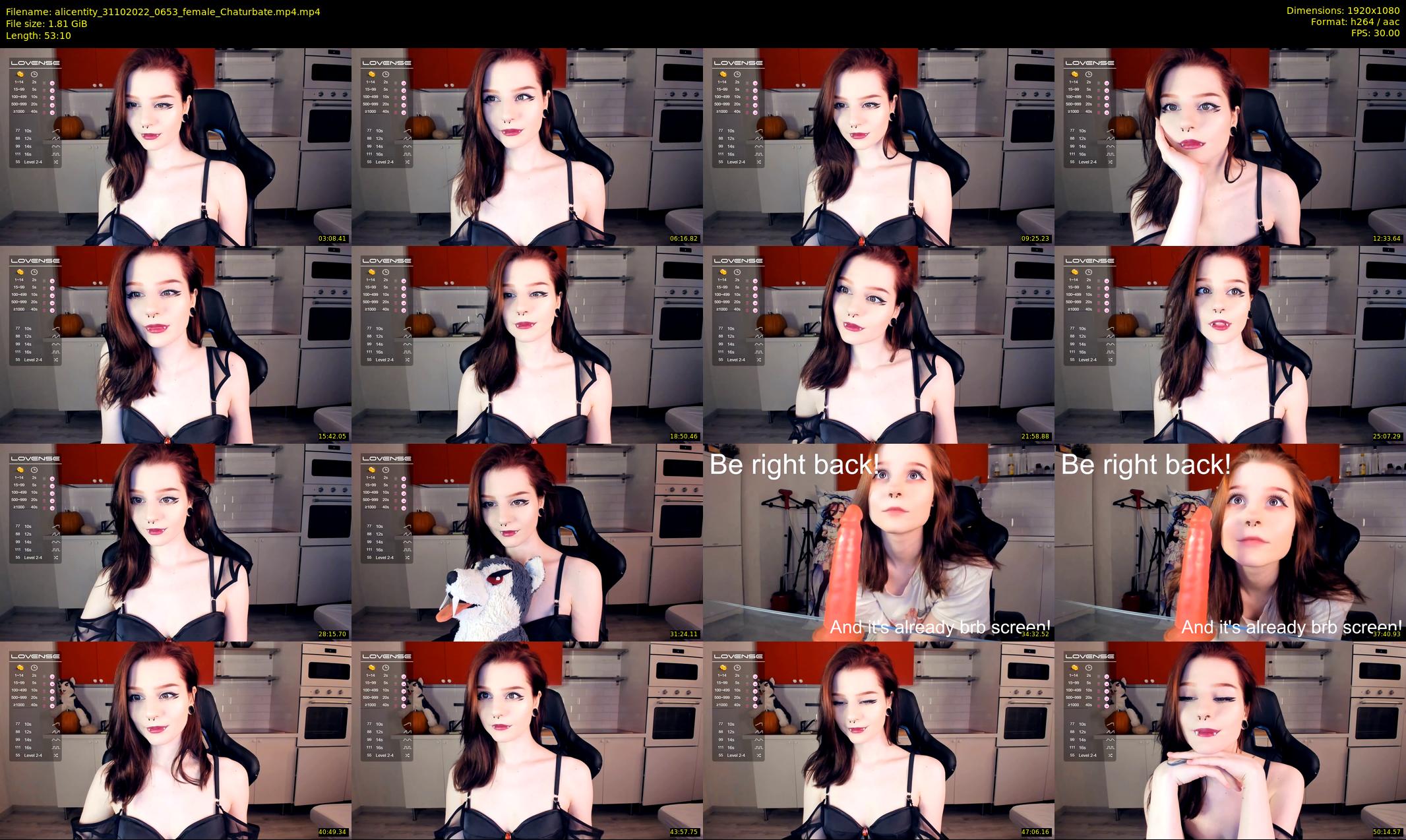 alicentity — 54 minute Chaturbate female cam show recording, 1080p, Oct 31, 2022