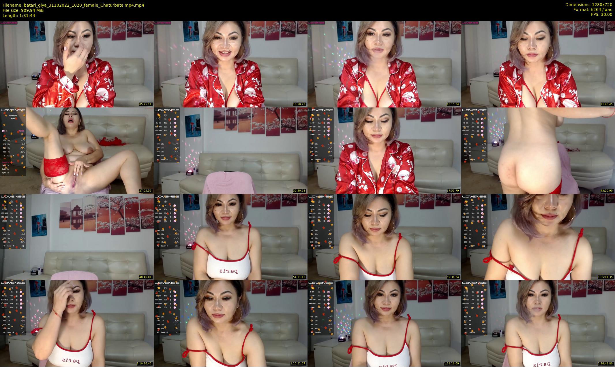 batari_giya — 92 minute Chaturbate female cam show recording, 720p, Oct 31, 2022