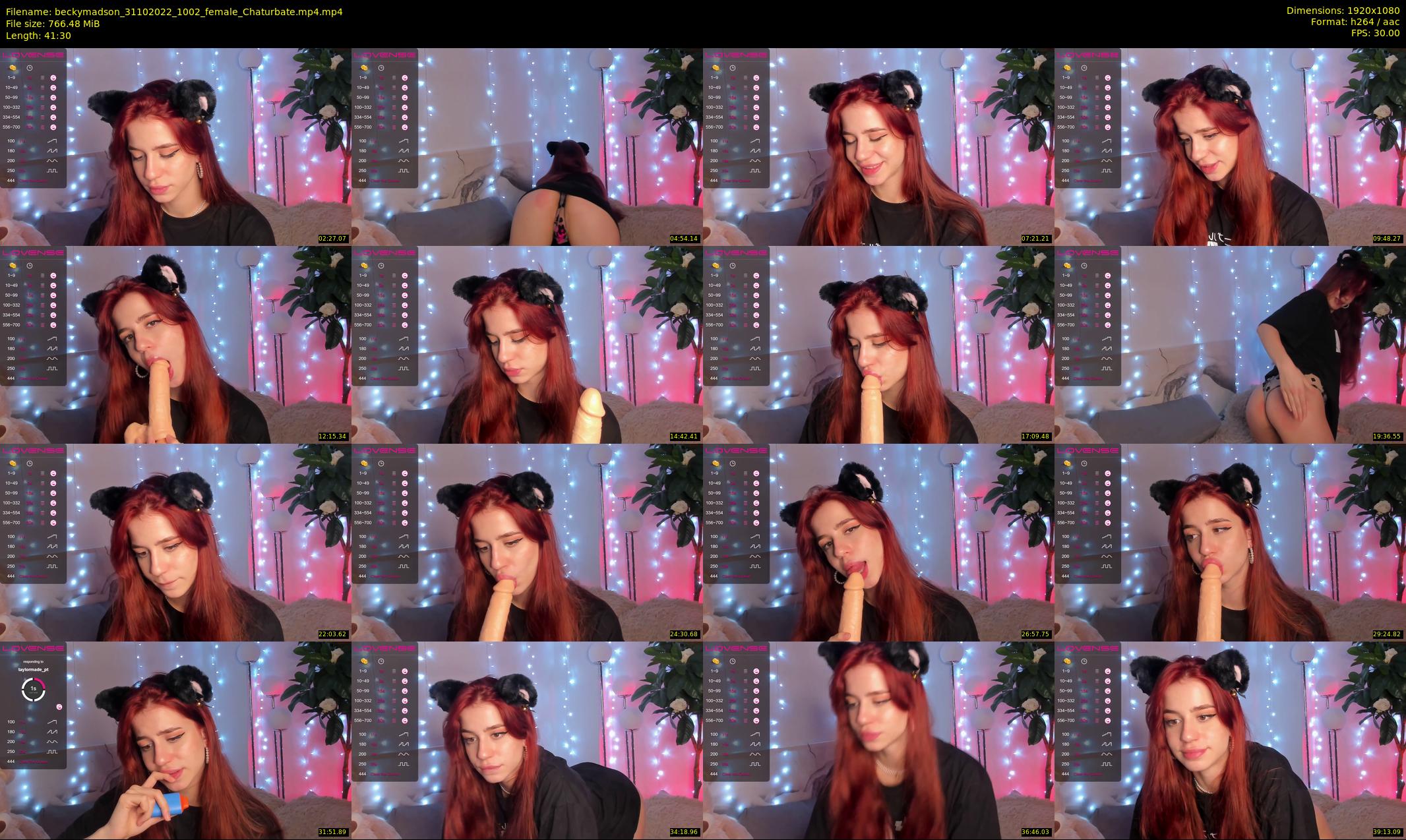 beckymadson — 42 minute Chaturbate female cam show recording, 1080p, Oct 31, 2022