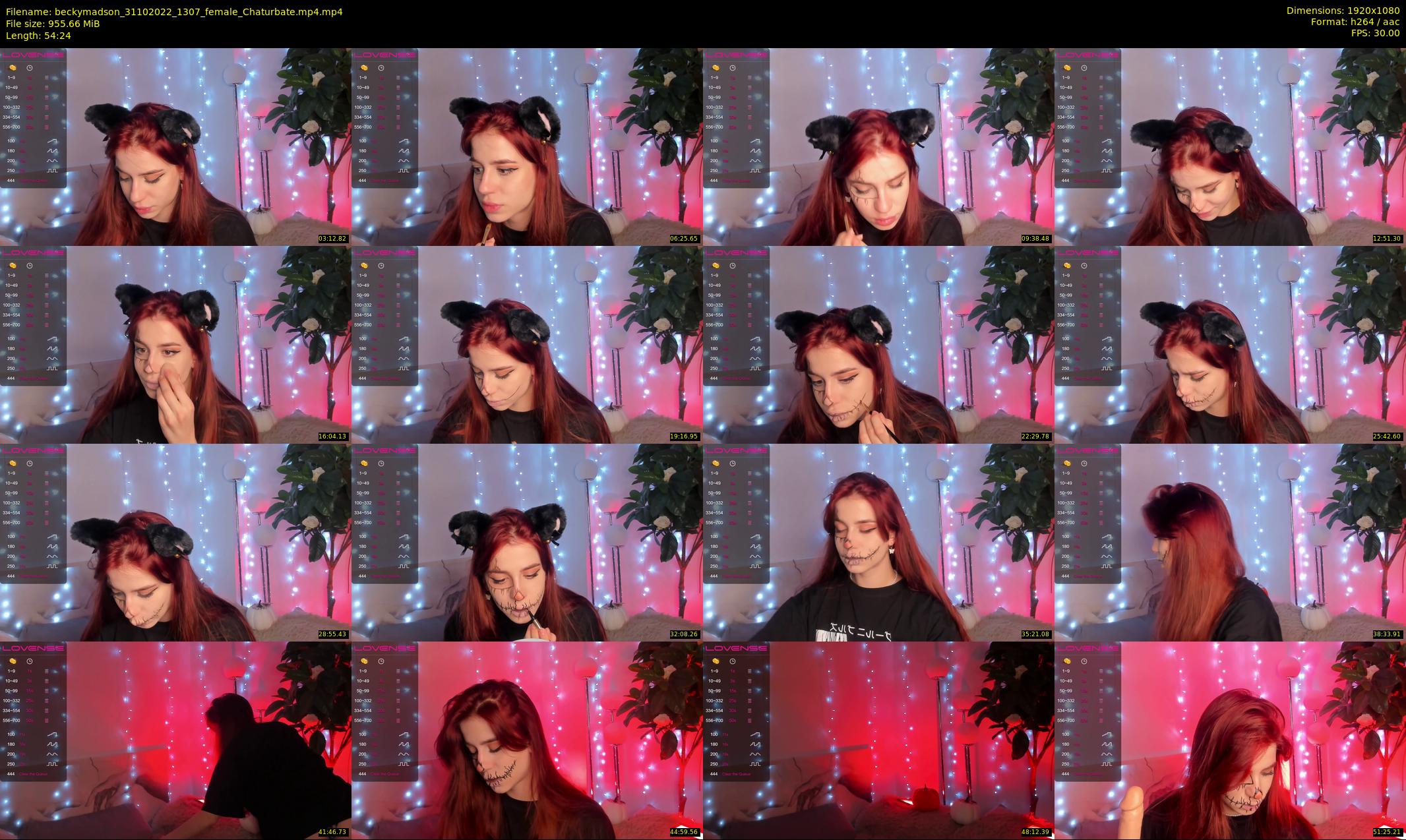 beckymadson — 55 minute Chaturbate female cam show recording, 1080p, Oct 31, 2022