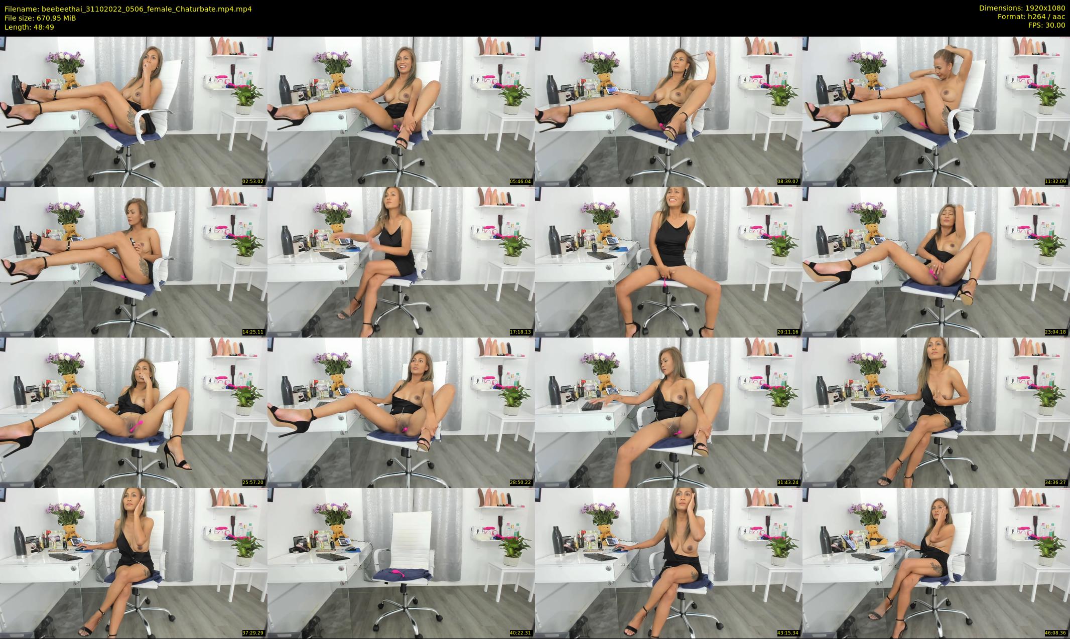 beebeethai — 49 minute Chaturbate female cam show recording, 1080p, Oct 31, 2022