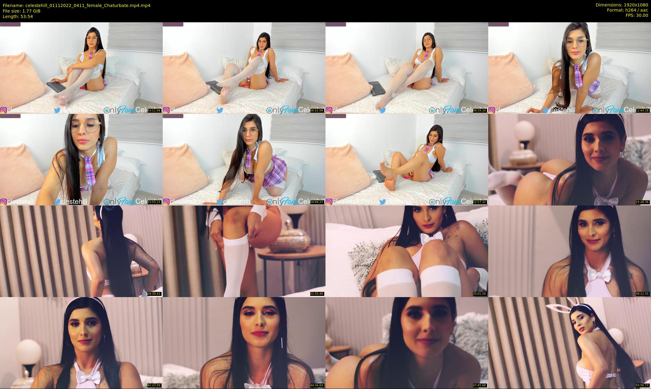 celestehill — 54 minute Chaturbate female cam show recording, 1080p, Nov 1, 2022