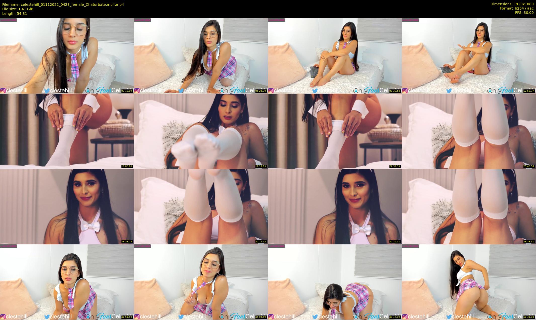 celestehill — 55 minute Chaturbate female cam show recording, 1080p, Nov 1, 2022