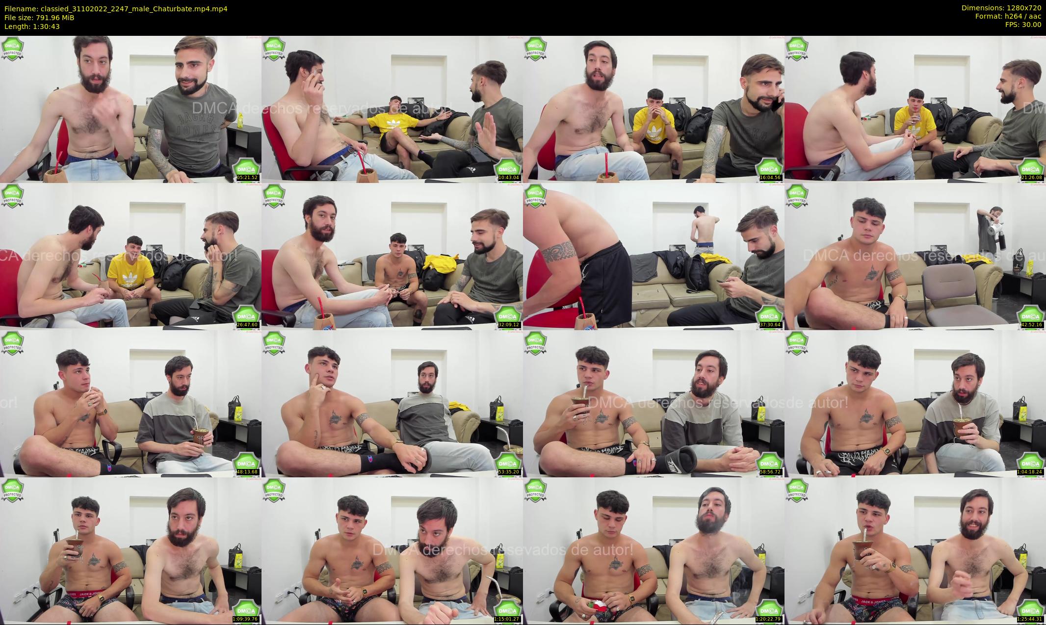 classied — 91 minute Chaturbate male cam show recording, 720p, Oct 31, 2022