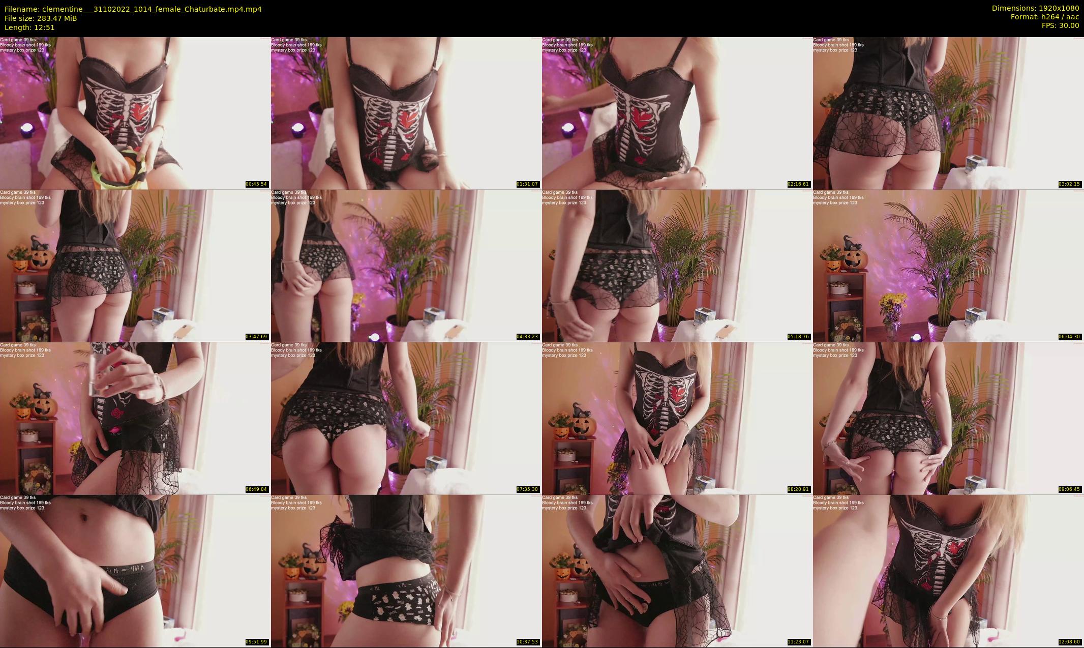 clementine__ — 13 minute Chaturbate female cam show recording, 1080p, Oct 31, 2022