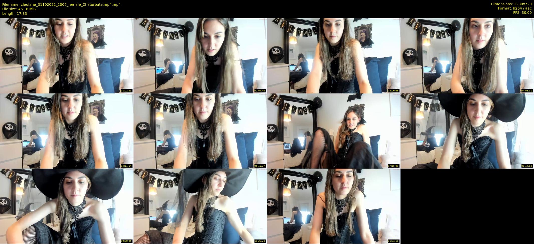 cleolane — 18 minute Chaturbate female cam show recording, 720p, Oct 31, 2022