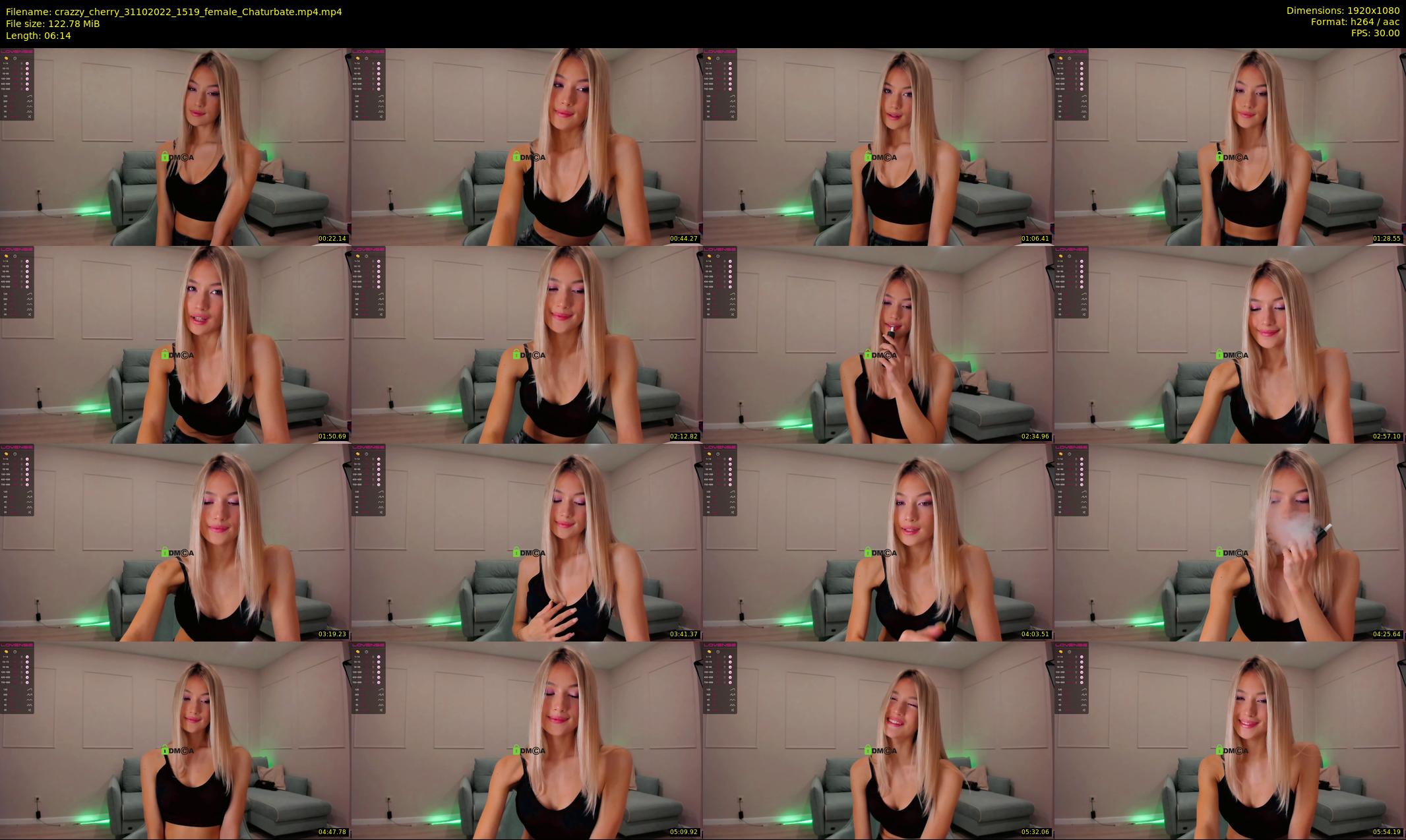 crazzy_cherry — 7 minute Chaturbate female cam show recording, 1080p, Oct 31, 2022