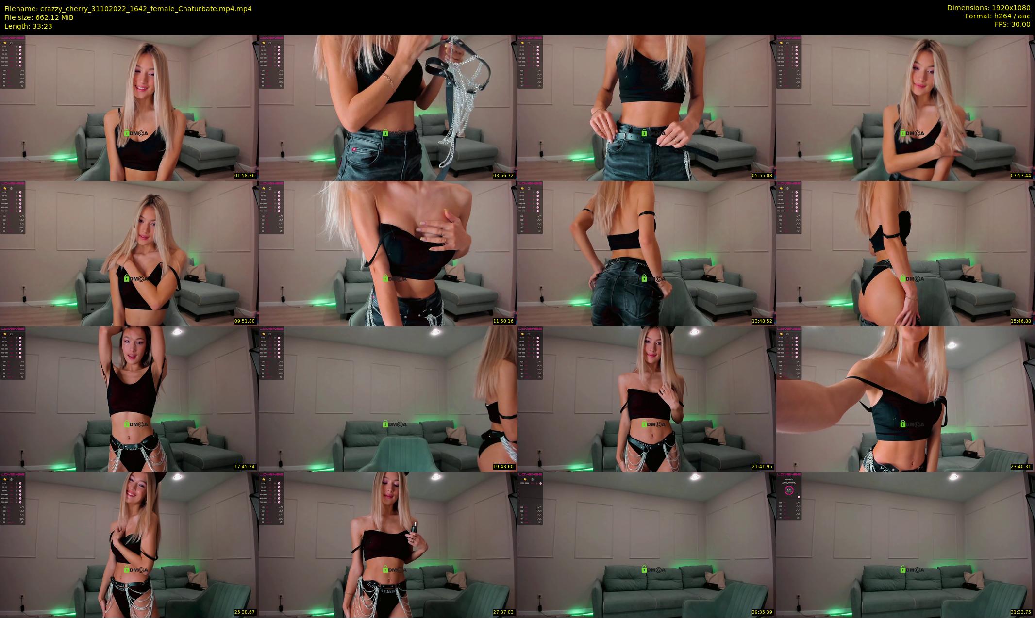 crazzy_cherry — 34 minute Chaturbate female cam show recording, 1080p, Oct 31, 2022