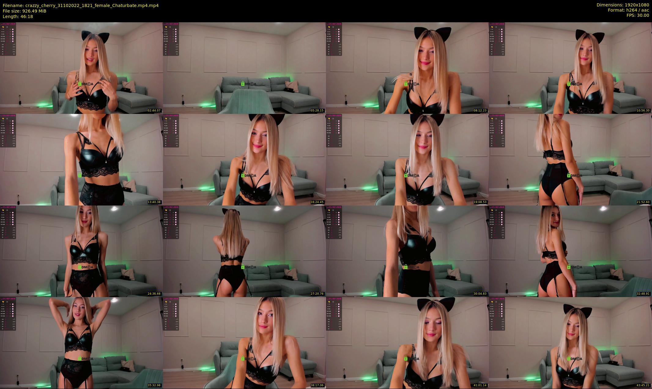 crazzy_cherry — 47 minute Chaturbate female cam show recording, 1080p, Oct 31, 2022