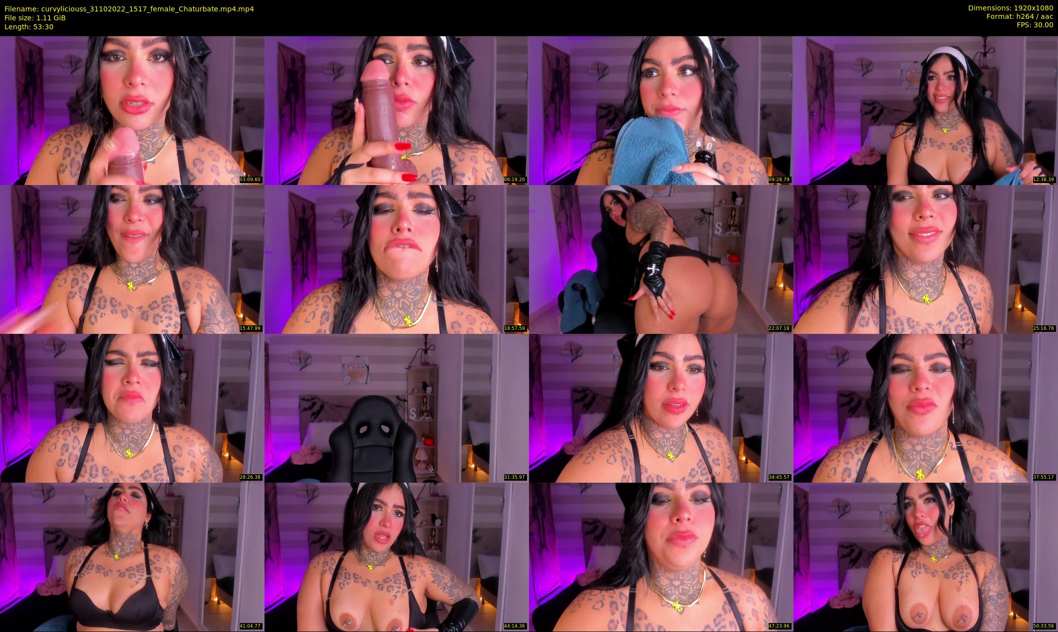 curvyliciouss — 54 minute Chaturbate female cam show recording, 1080p, Oct 31, 2022