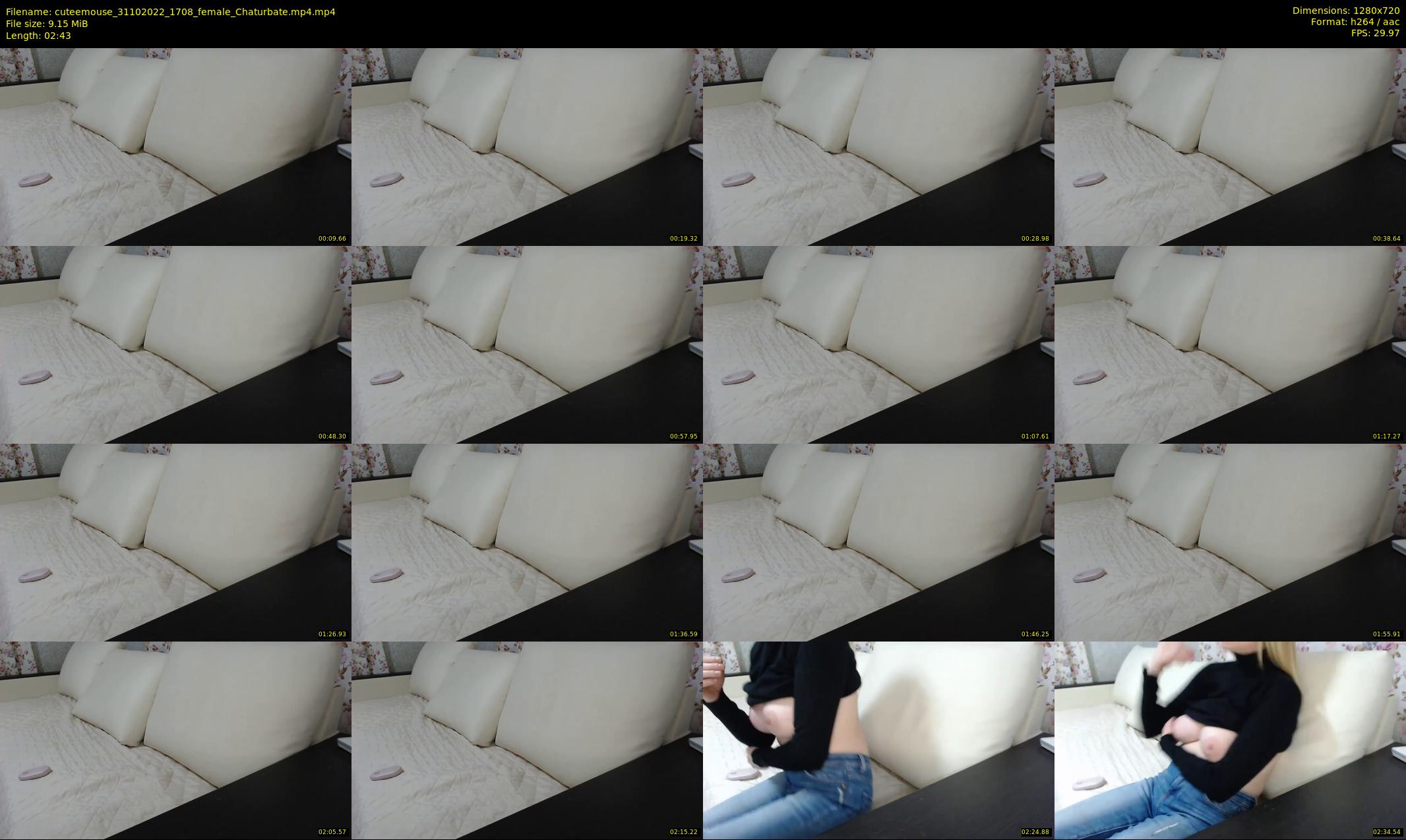 cuteemouse — 3 minute Chaturbate female cam show recording, 720p, Oct 31, 2022