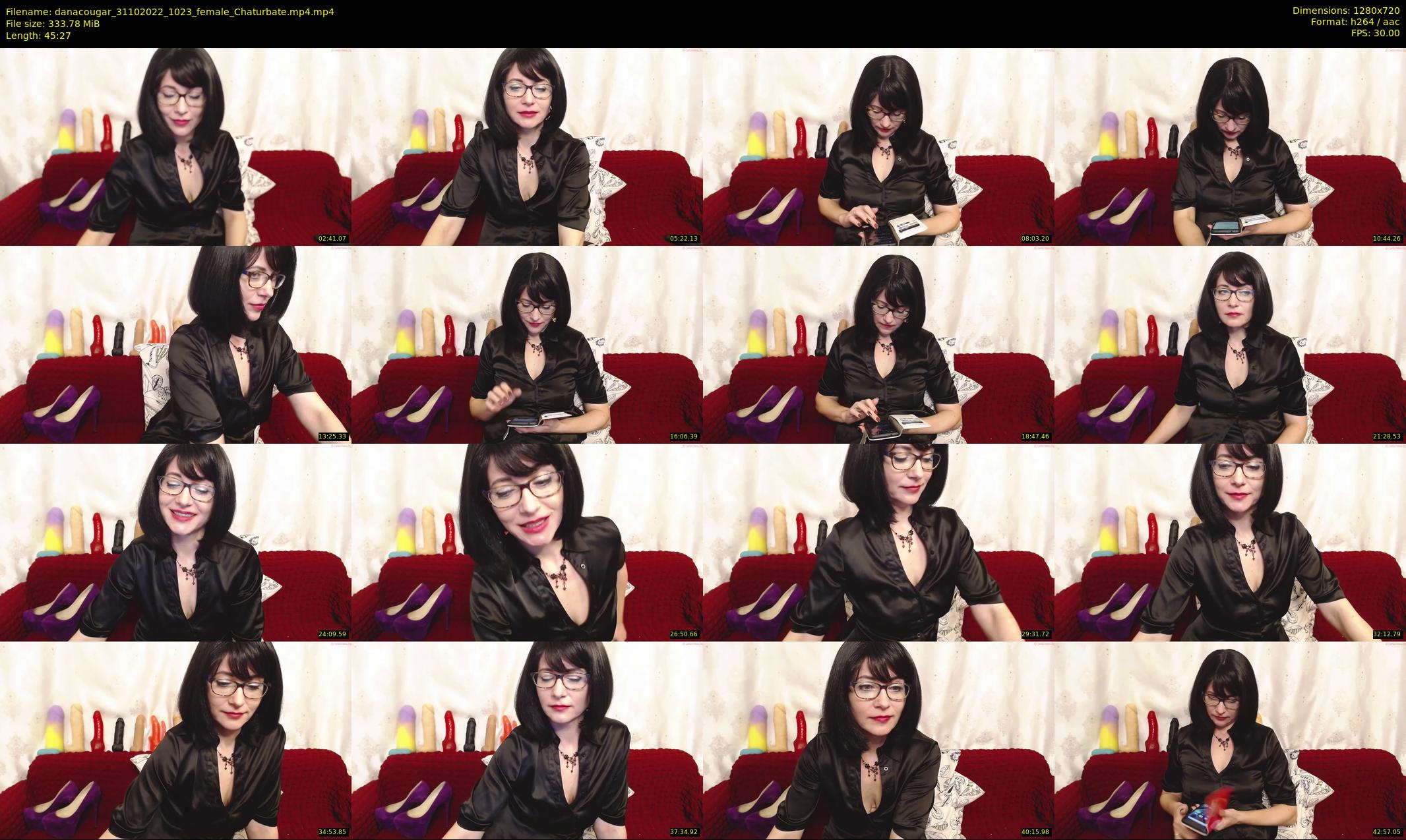 danacougar — 46 minute Chaturbate female cam show recording, 720p, Oct 31, 2022