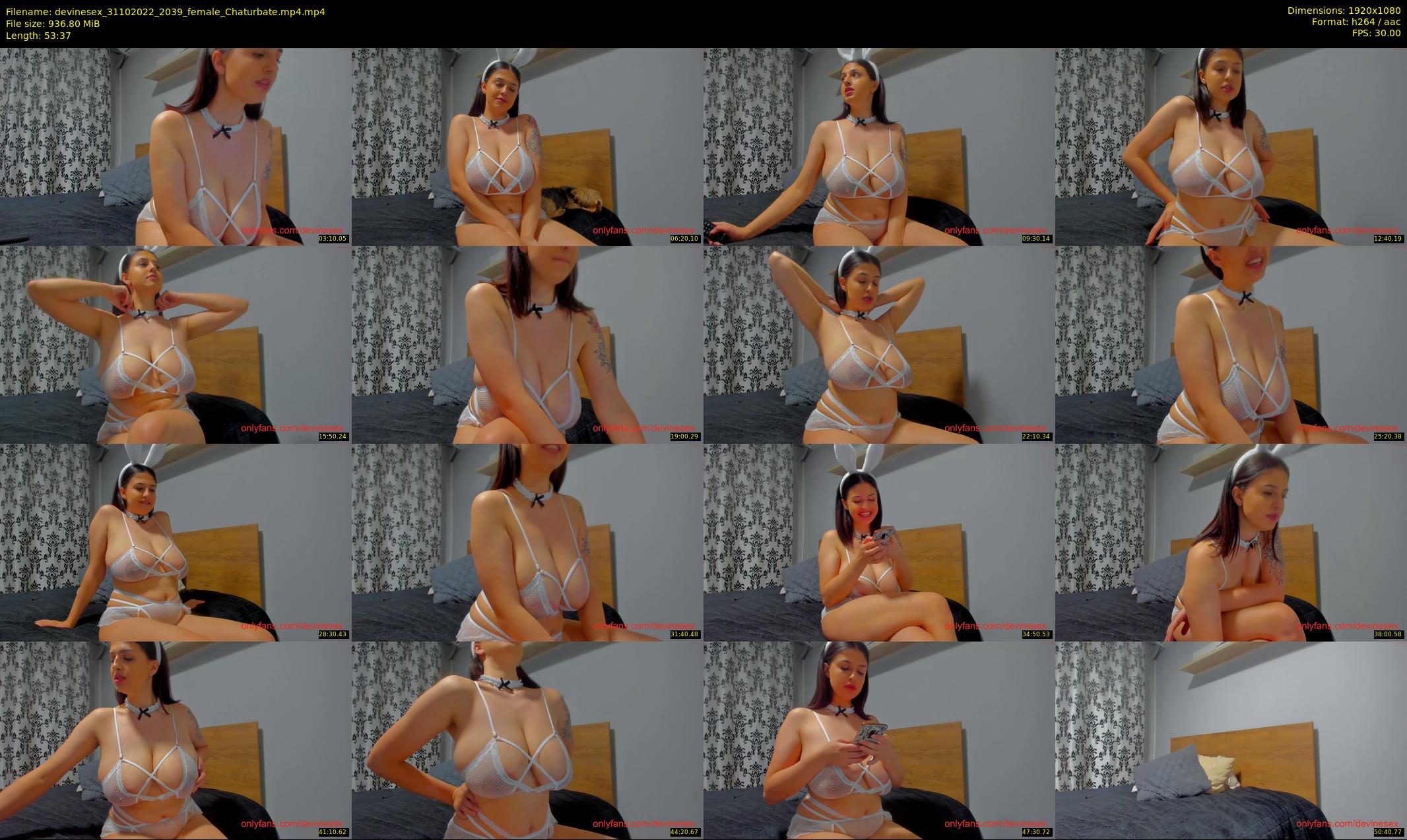 devinesex — 54 minute Chaturbate female cam show recording, 1080p, Oct 31, 2022