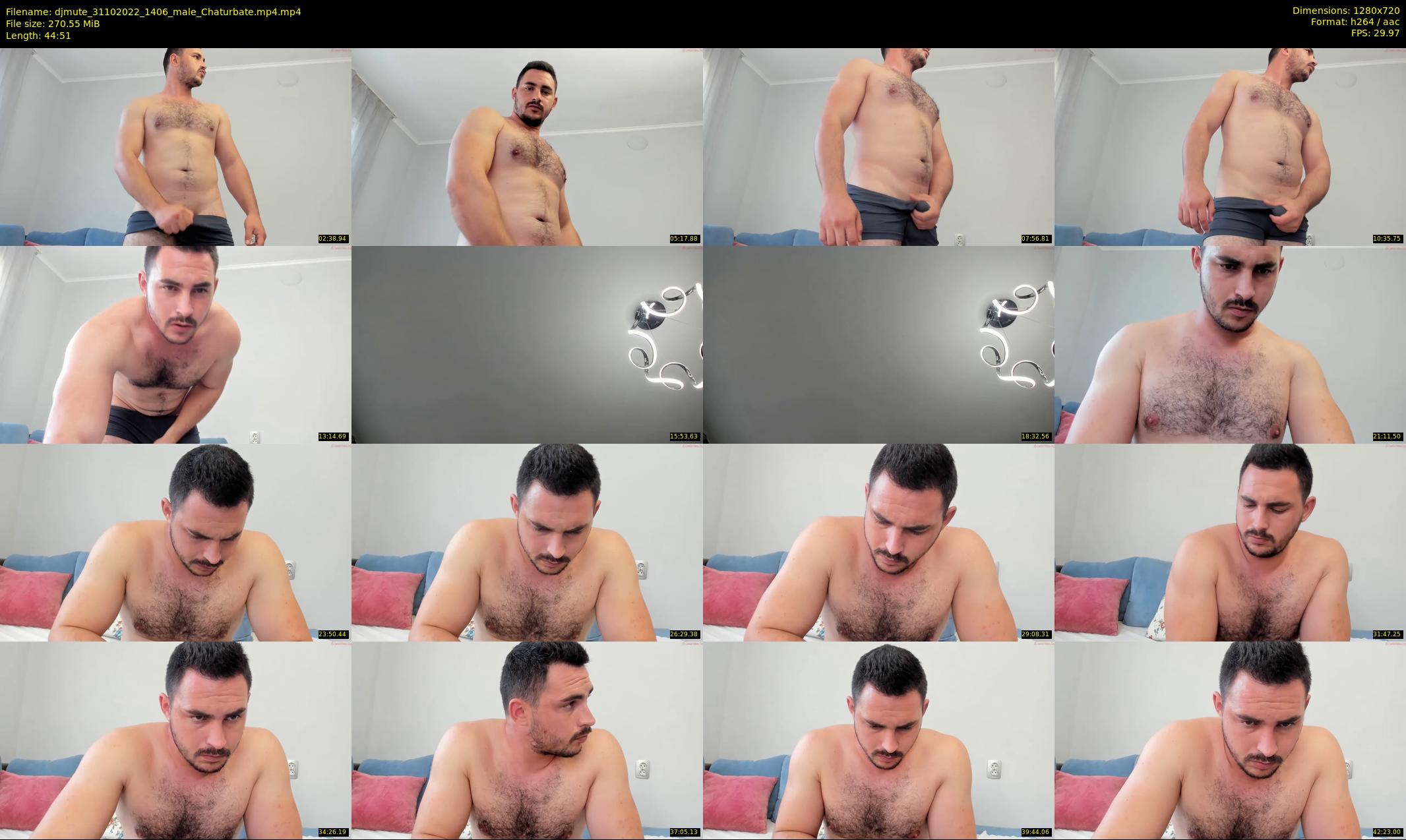 djmute — 45 minute Chaturbate male cam show recording, 720p, Oct 31, 2022