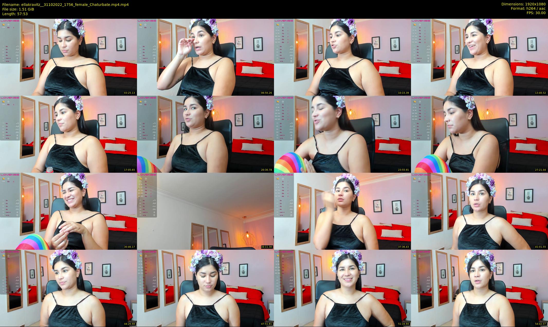 ellakravitz_ — 58 minute Chaturbate female cam show recording, 1080p, Oct 31, 2022
