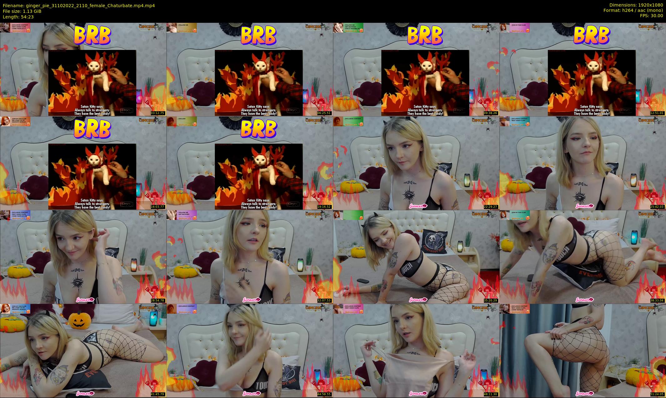 ginger_pie — 55 minute Chaturbate female cam show recording, 1080p, Oct 31, 2022