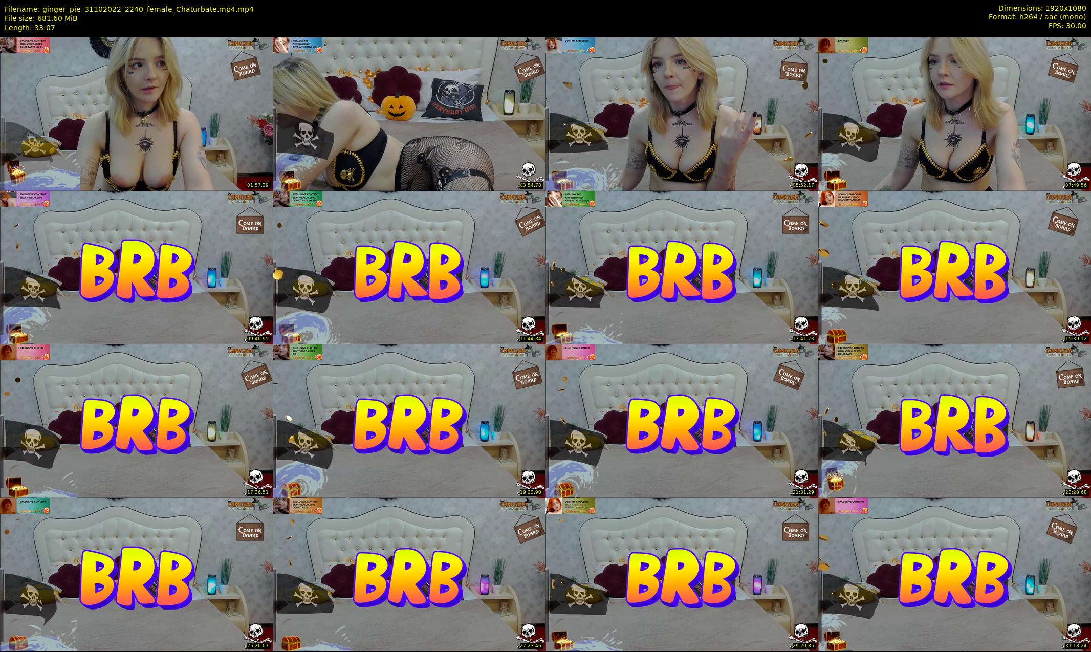 ginger_pie — 34 minute Chaturbate female cam show recording, 1080p, Oct 31, 2022