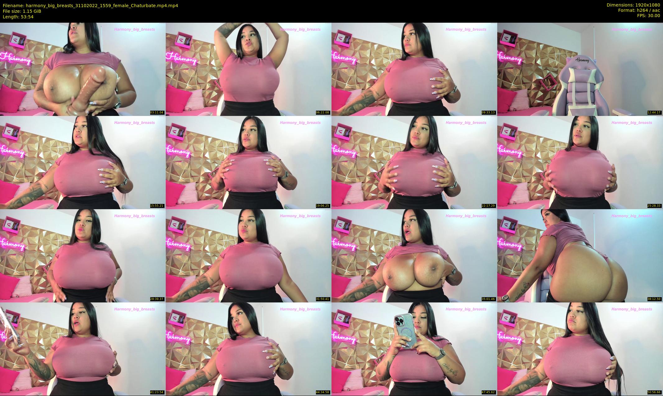 harmony_big_breasts — 54 minute Chaturbate female cam show recording, 1080p, Oct 31, 2022