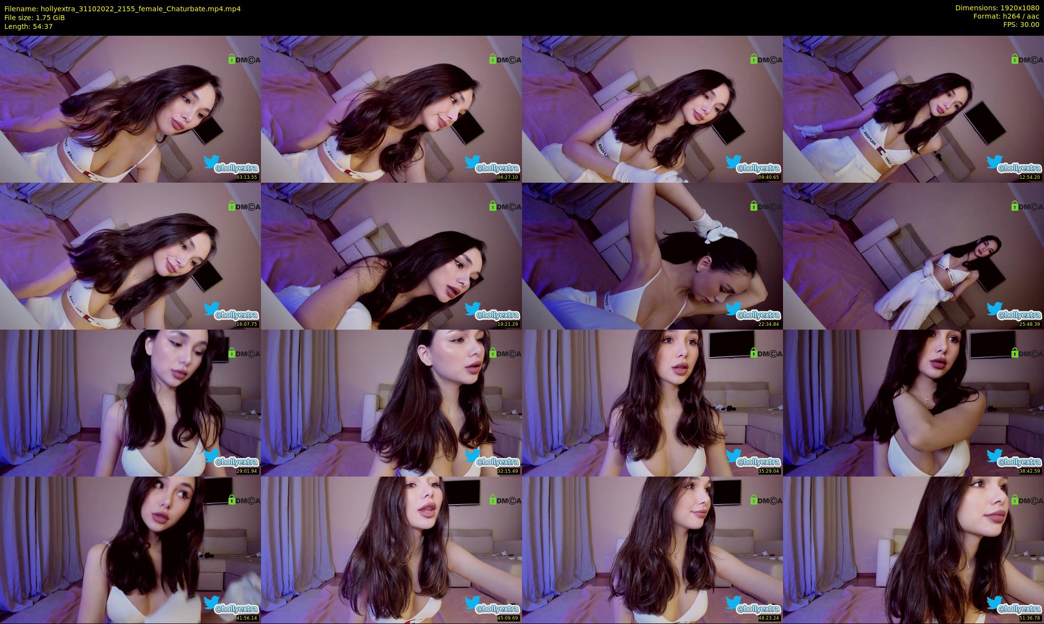 hollyextra — 55 minute Chaturbate female cam show recording, 1080p, Oct 31, 2022