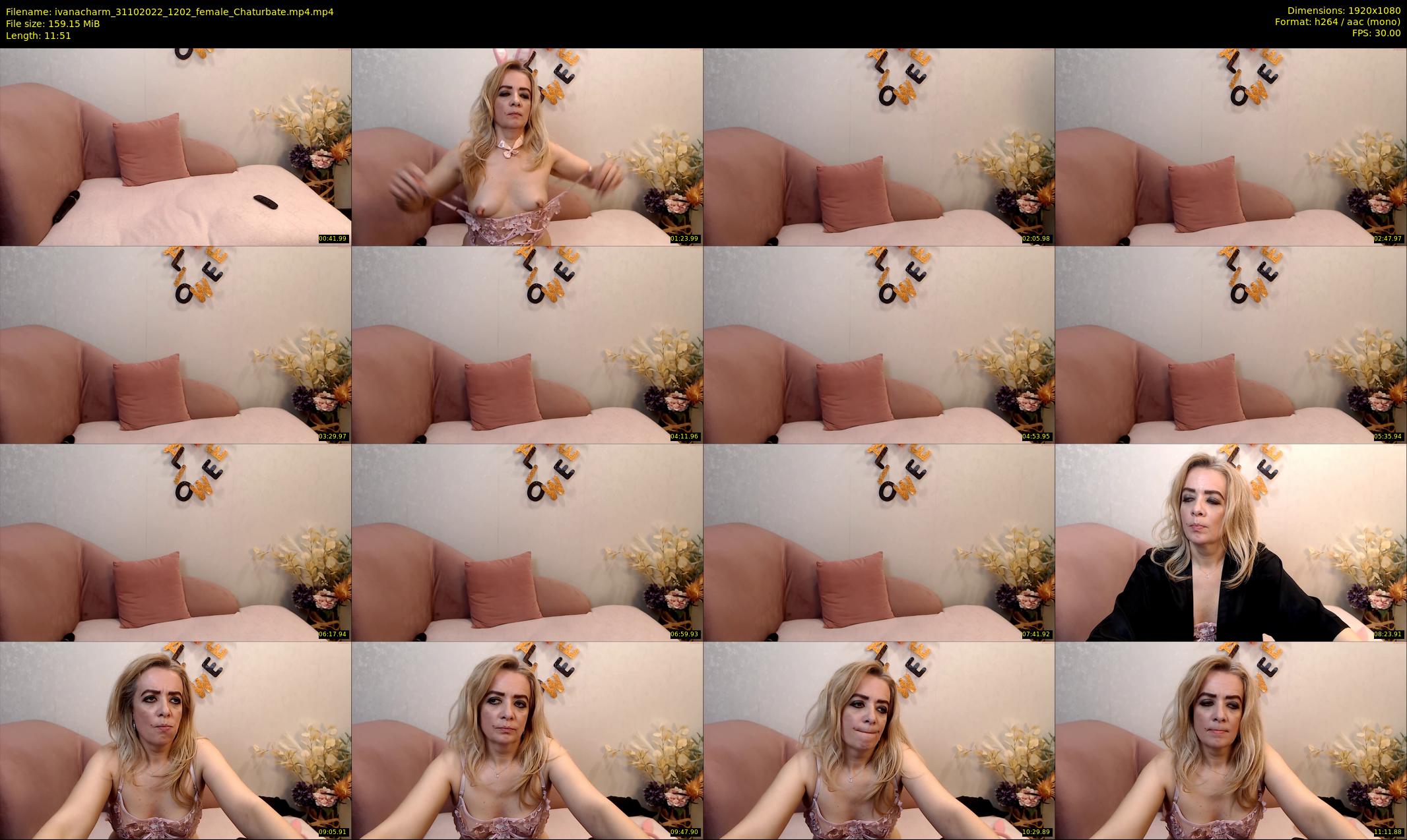 ivanacharm — 12 minute Chaturbate female cam show recording, 1080p, Oct 31, 2022