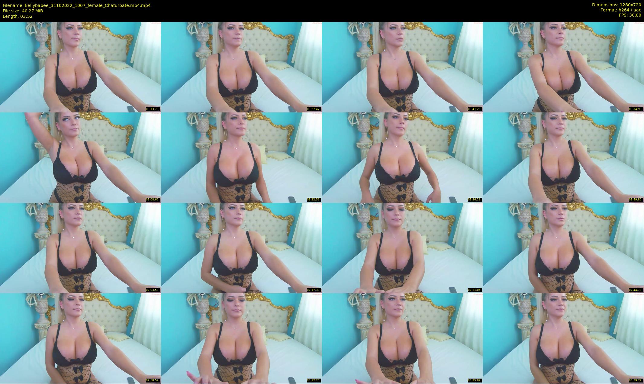 kellybabee — 4 minute Chaturbate female cam show recording, 720p, Oct 31, 2022
