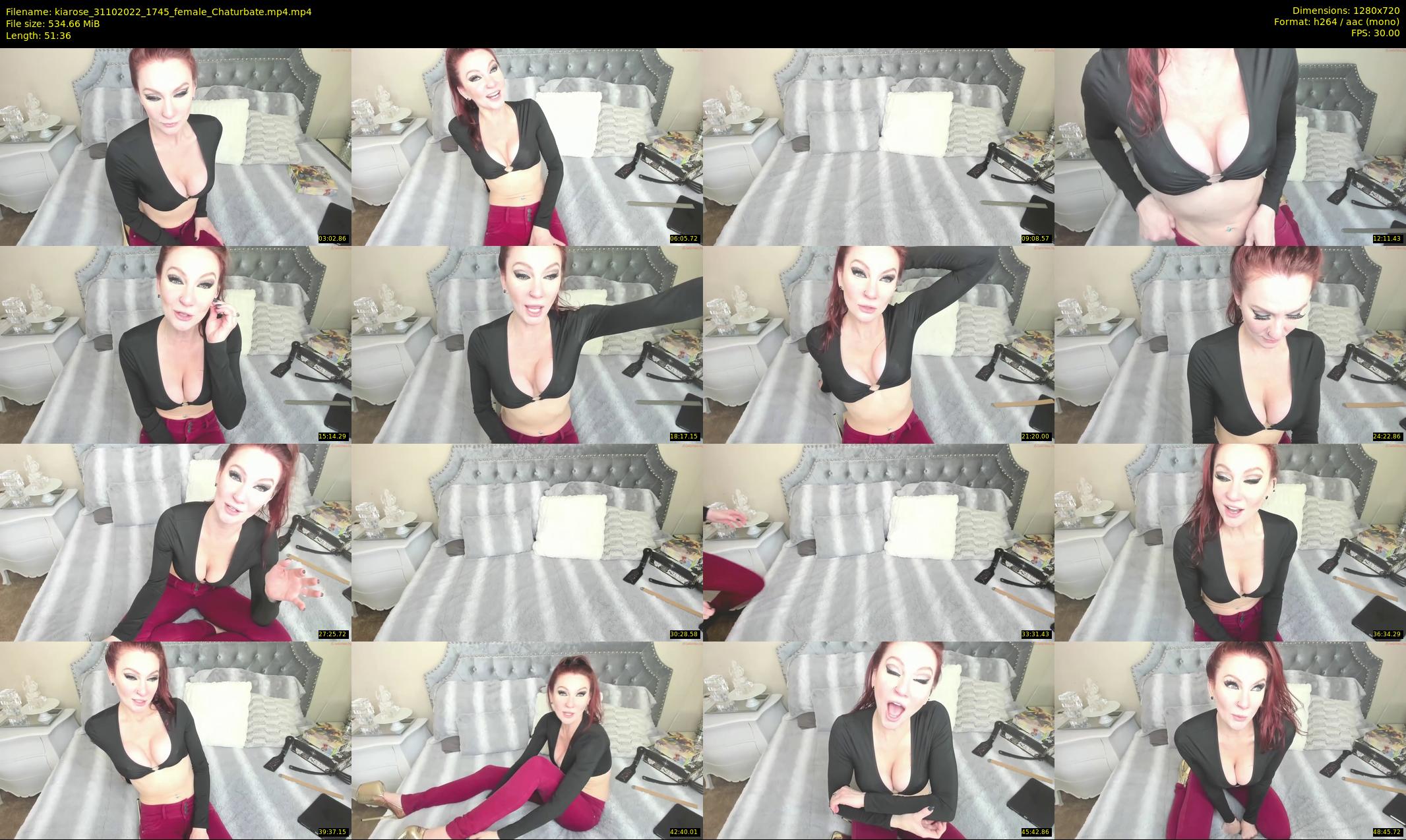 kiarose — 52 minute Chaturbate female cam show recording, 720p, Oct 31, 2022