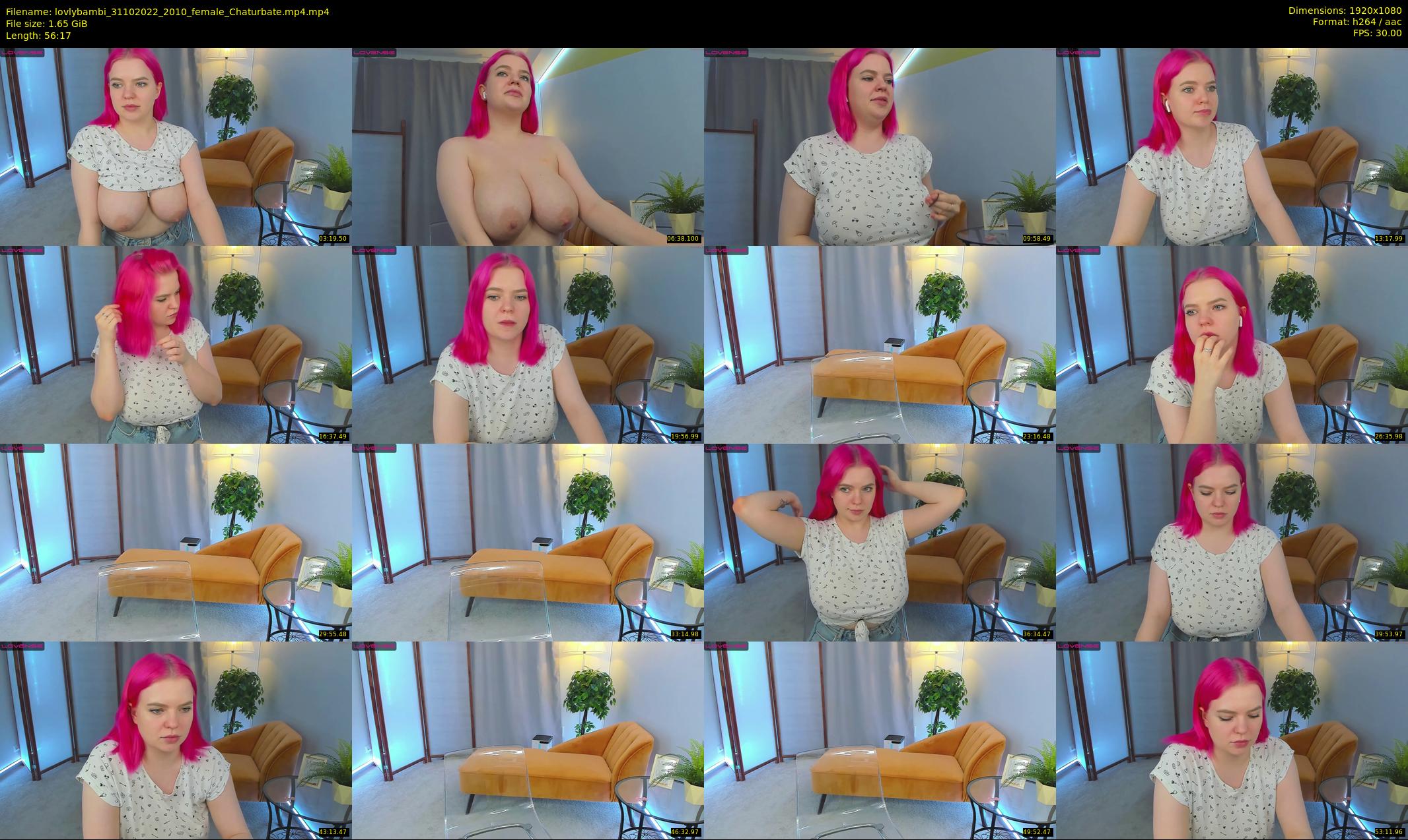 lovlybambi — 57 minute Chaturbate female cam show recording, 1080p, Oct 31, 2022