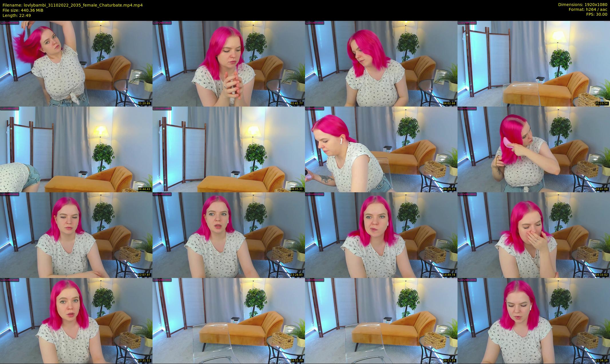 lovlybambi — 23 minute Chaturbate female cam show recording, 1080p, Oct 31, 2022
