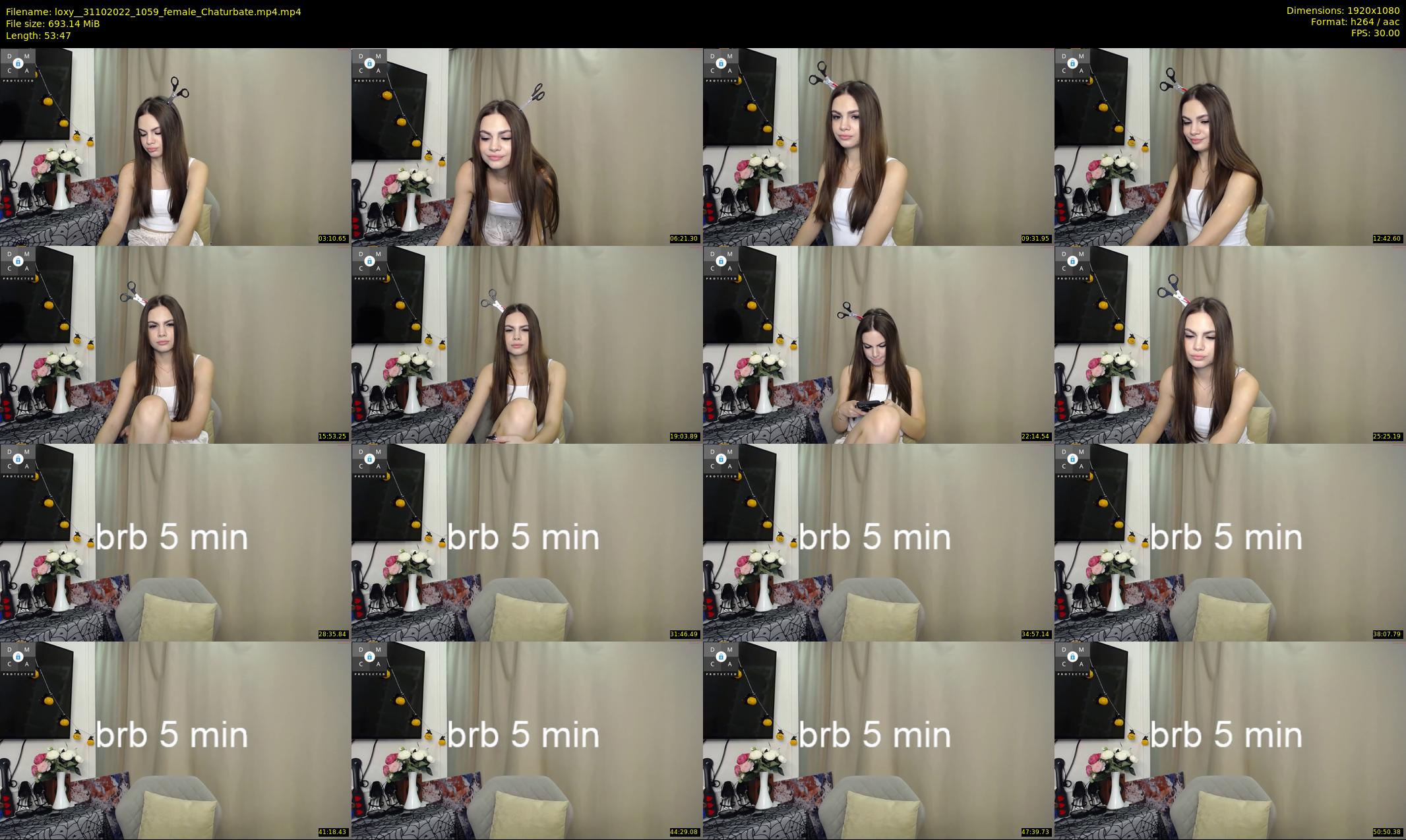 loxy_ — 54 minute Chaturbate female cam show recording, 1080p, Oct 31, 2022