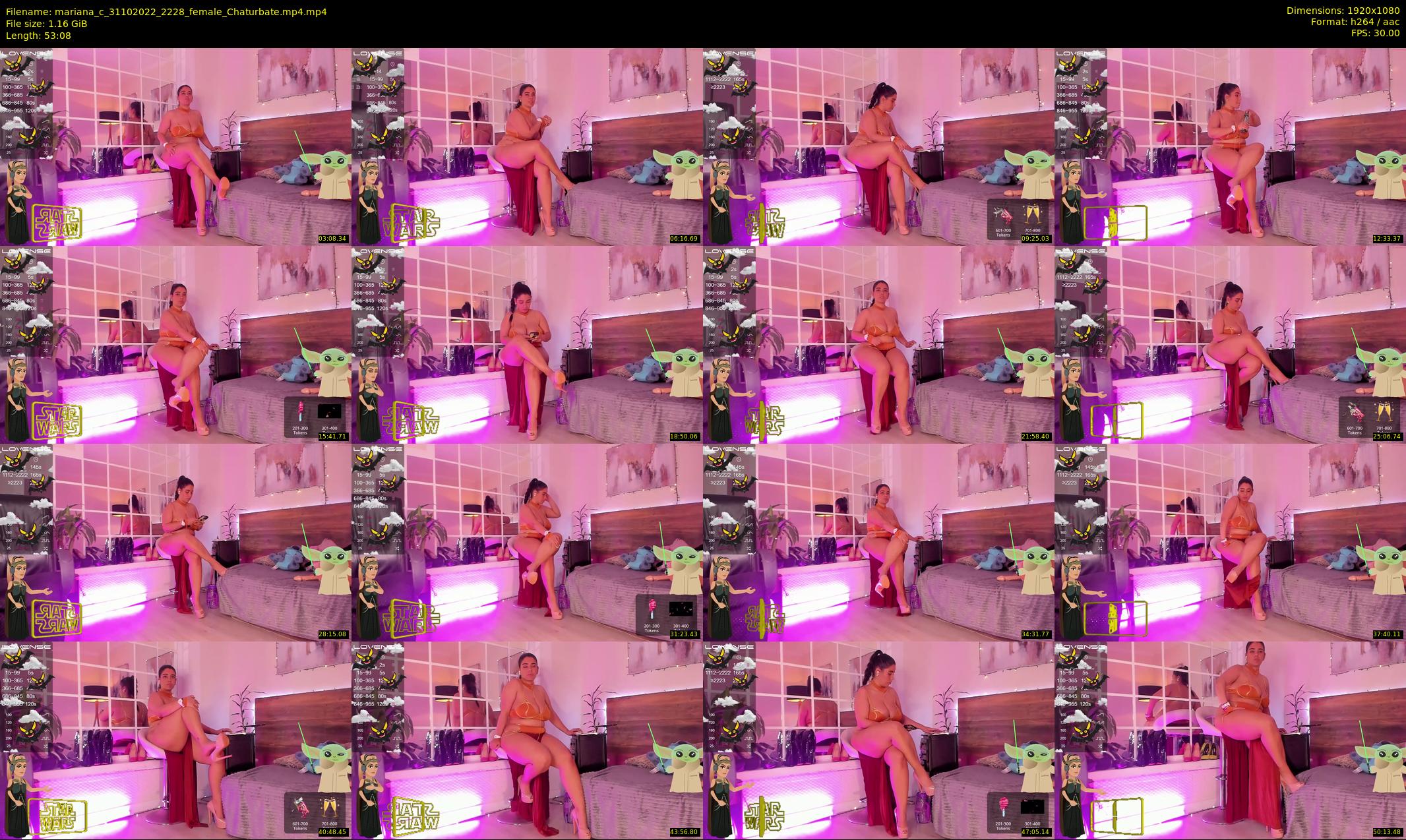 mariana_c — 54 minute Chaturbate female cam show recording, 1080p, Oct 31, 2022