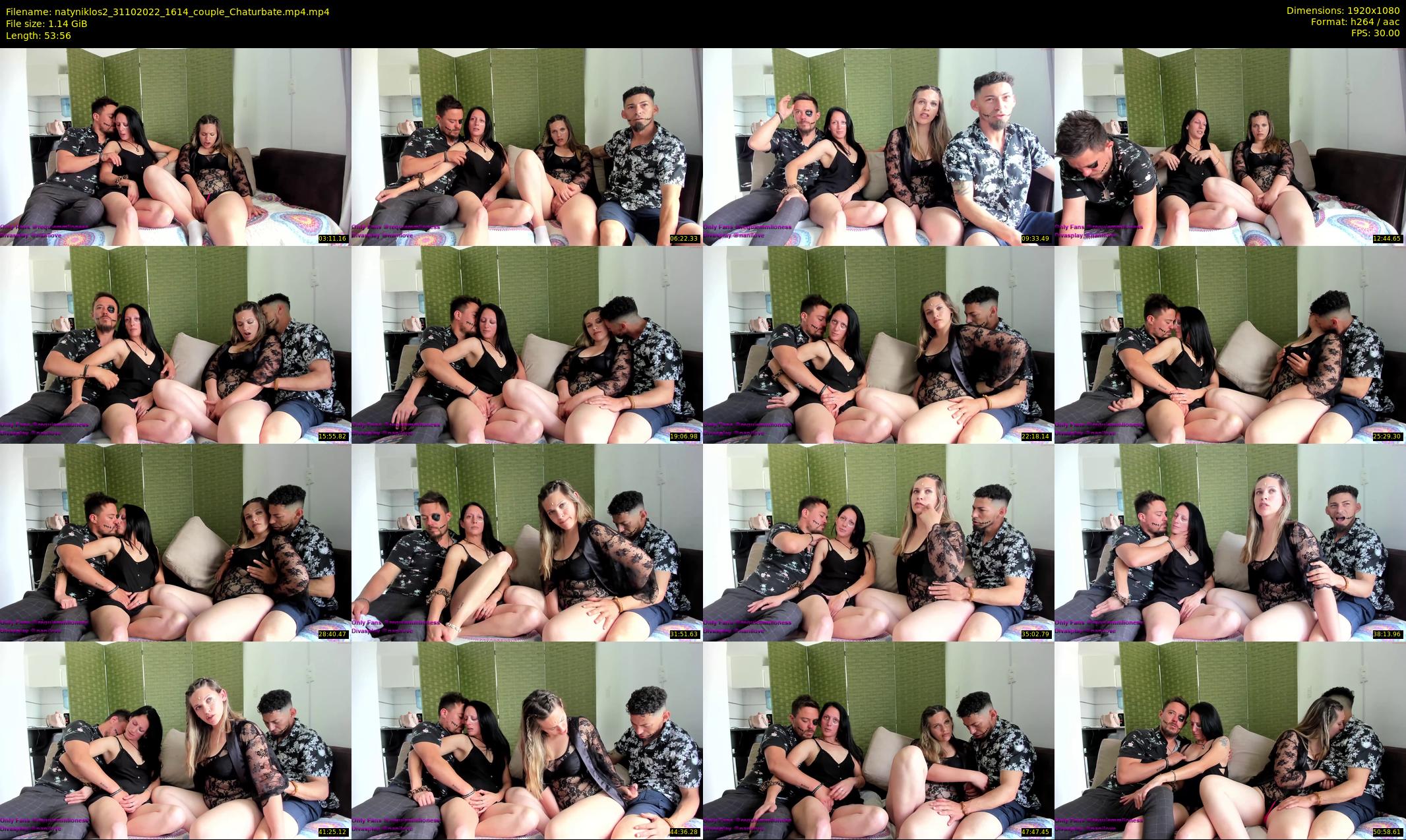 natyniklos2 — 54 minute Chaturbate couple cam show recording, 1080p, Oct 31, 2022