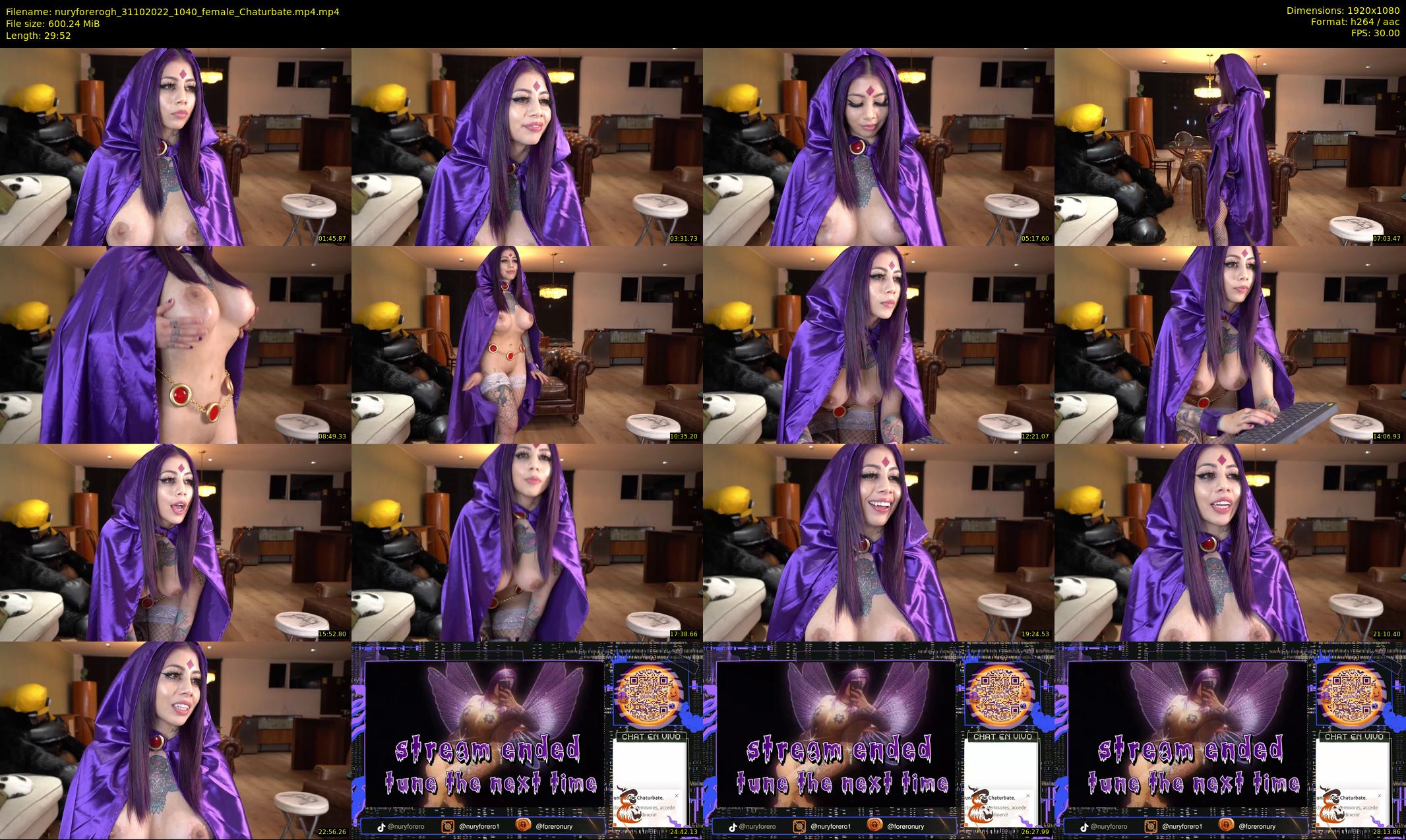 nuryforerogh — 30 minute Chaturbate female cam show recording, 1080p, Oct 31, 2022