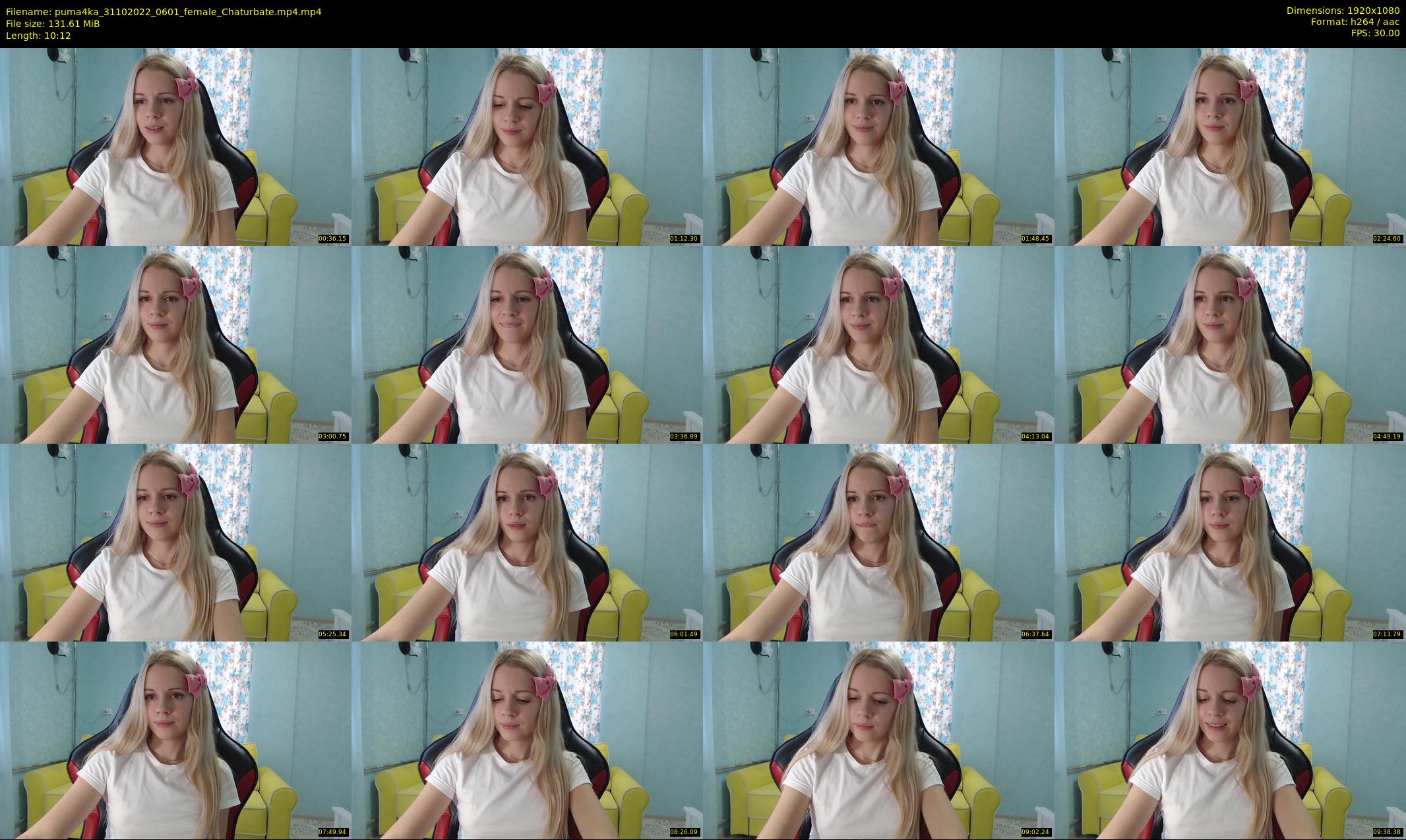 puma4ka — 11 minute Chaturbate female cam show recording, 1080p, Oct 31, 2022