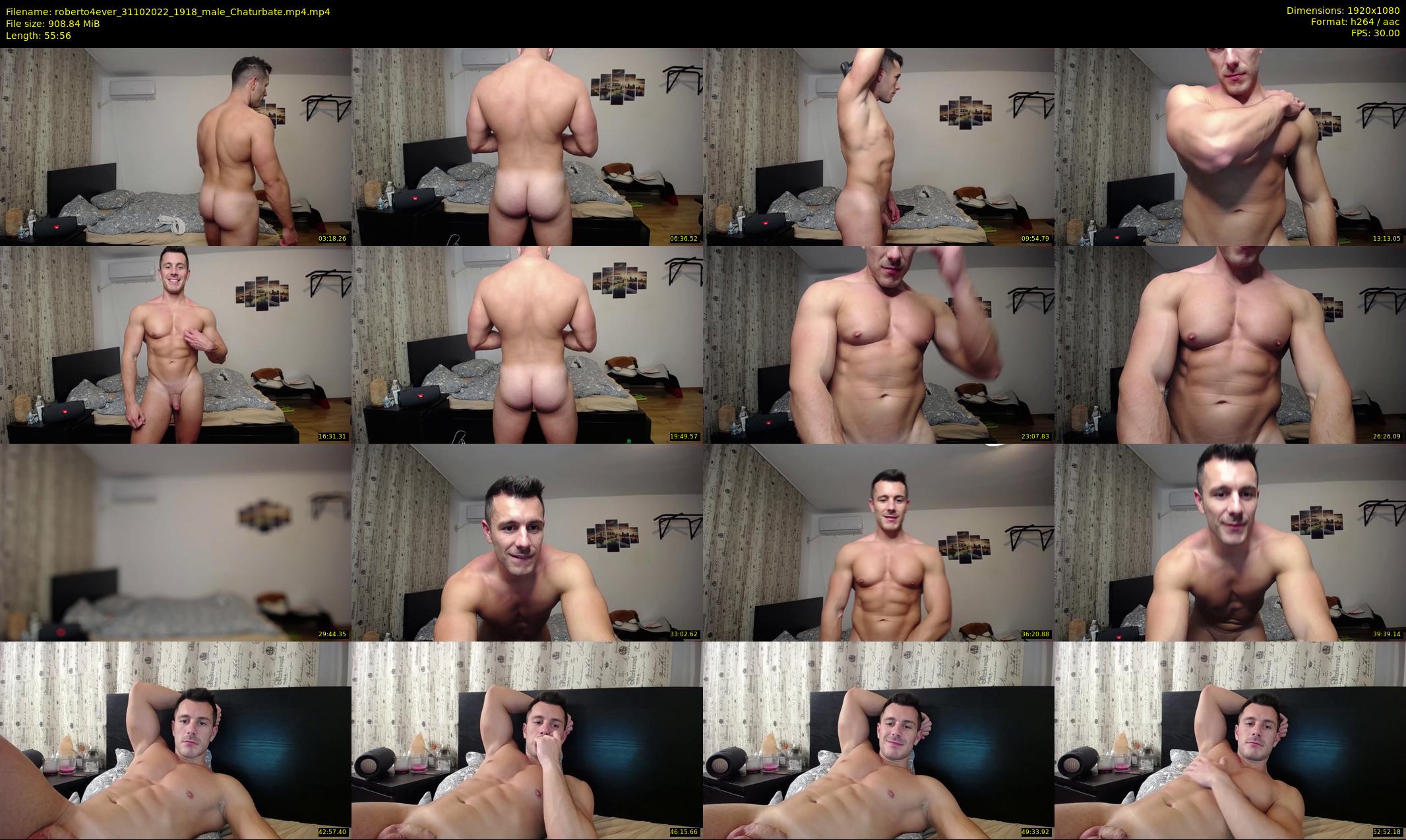 roberto4ever — 56 minute Chaturbate male cam show recording, 1080p, Oct 31, 2022